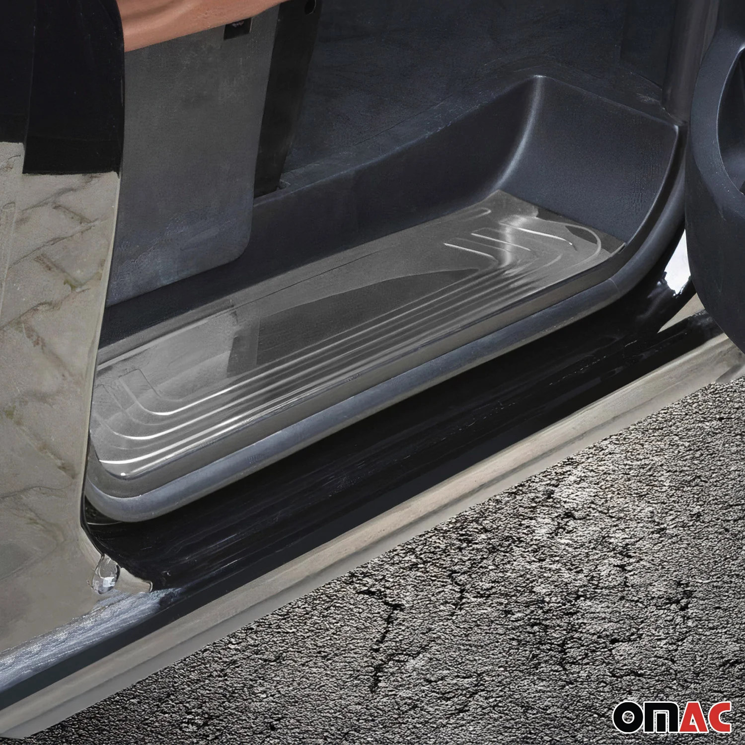 2016-2024 Mercedes Metris Door Sill Scuff Plate Scratch Protector Stainless Steel 2Pcs - Image 2