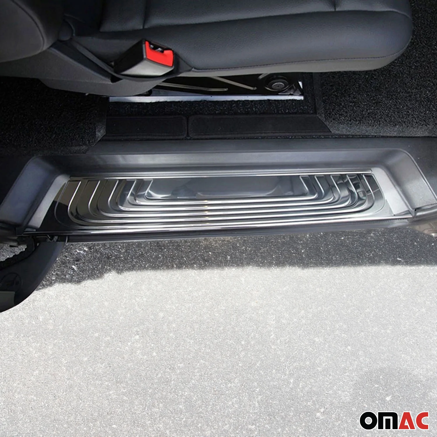 2016-2024 Mercedes Metris Door Sill Scuff Plate Scratch Protector Stainless Steel 4x - Image 6