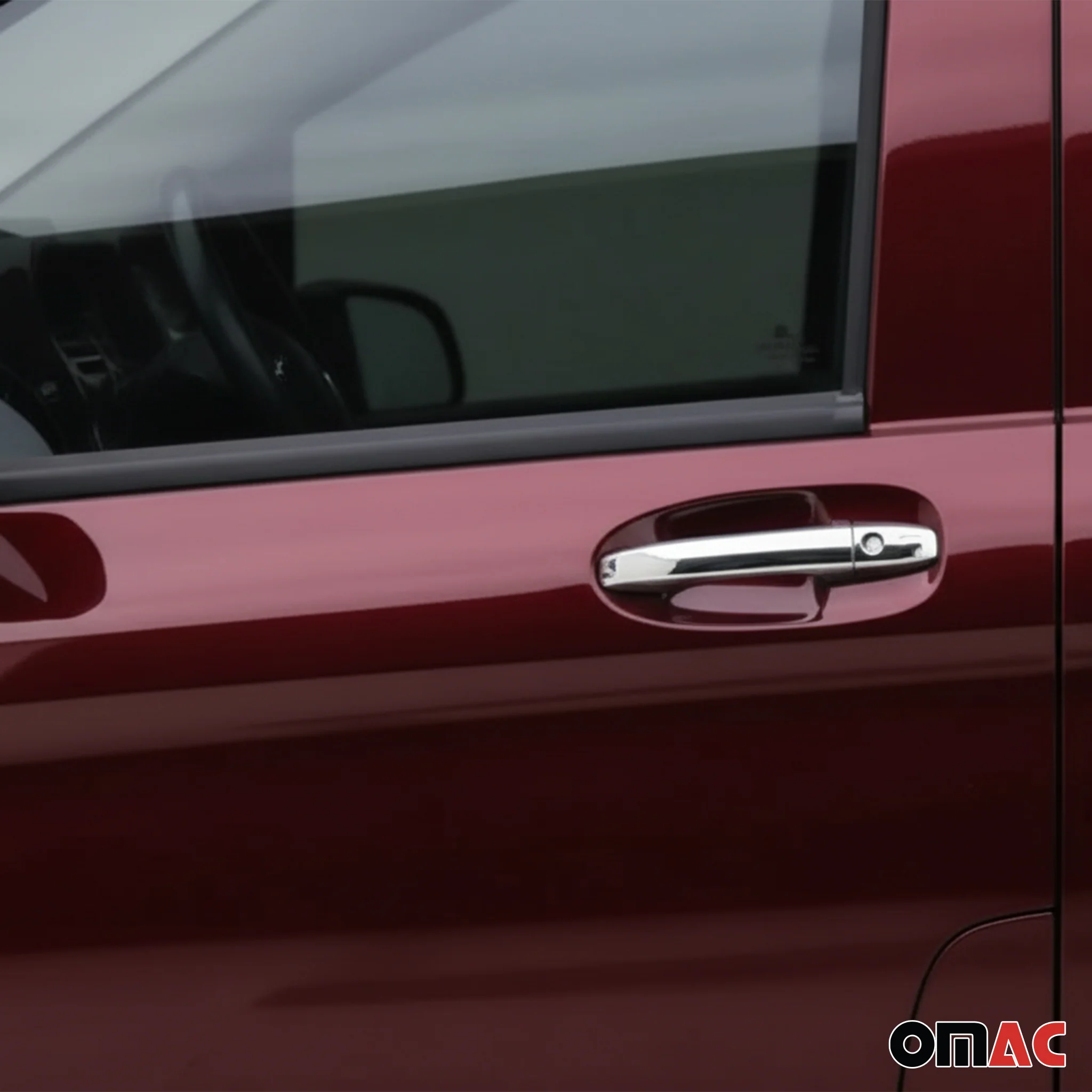 2016-2024 Mercedes Metris Car Door Handle Cover Protector Keyless Stainless Steel 6x - Image 2