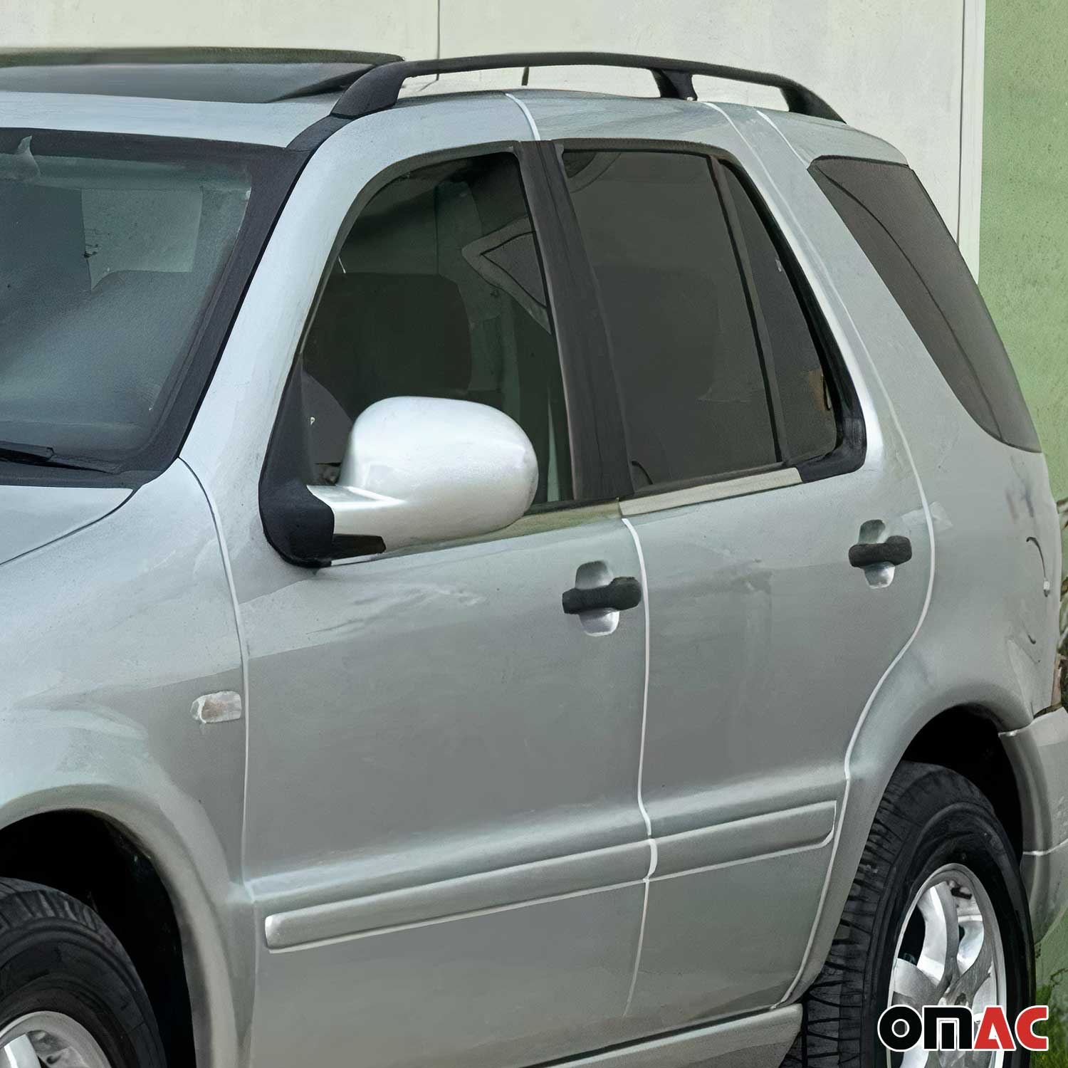 1997-2005 Mercedes M ML Class W163 Window Molding Trim Streamer S. Steel 4x - Image 2
