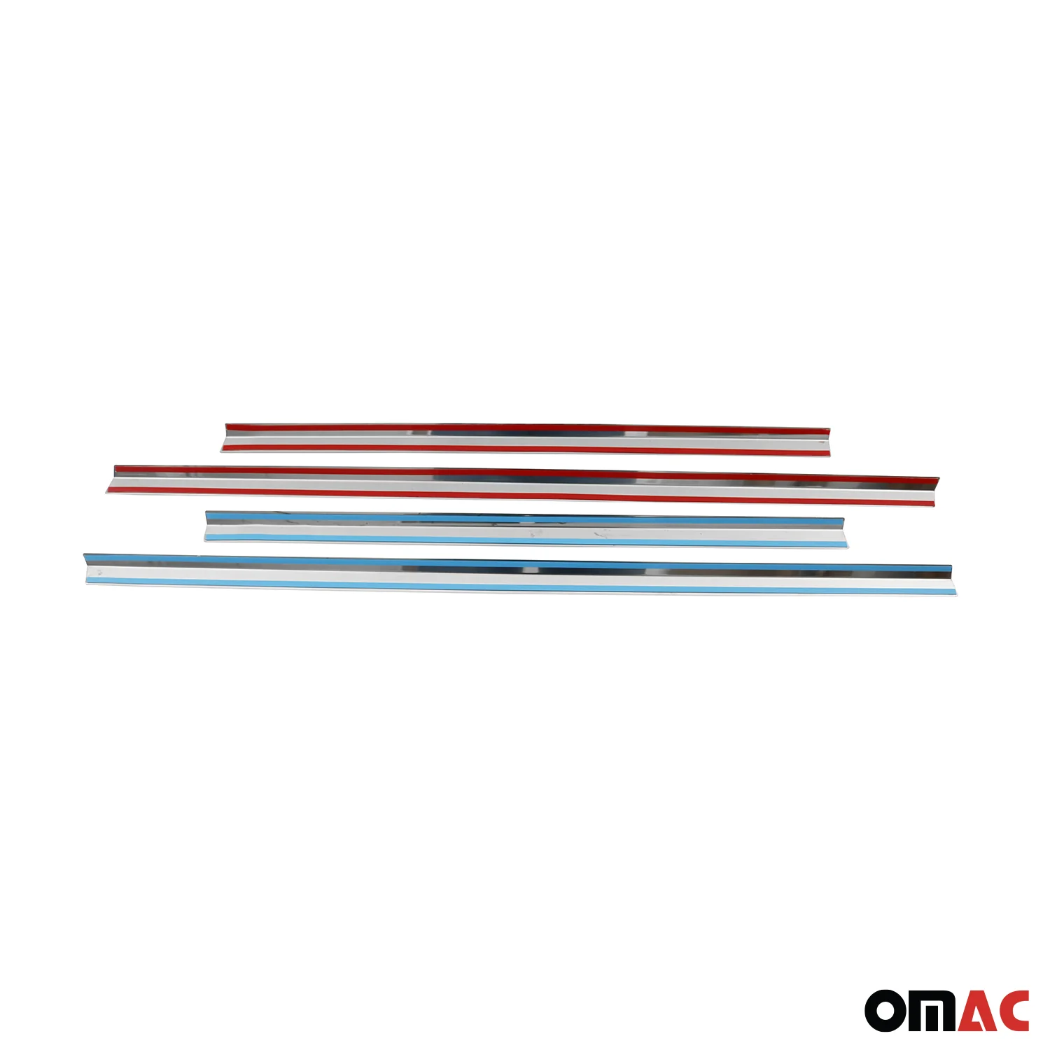 1997-2005 Mercedes M ML Class W163 Window Molding Trim Streamer S. Steel 4x - Image 5