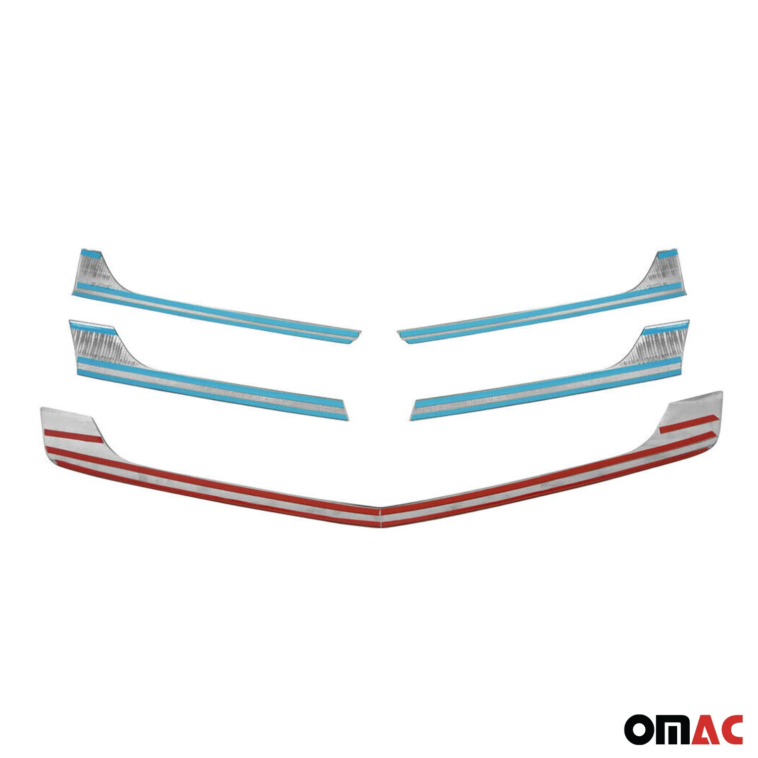 2014-2018 Mercedes Sprinter W906 Front Bumper Grill Trim Molding Stainless Steel 5x - Image 5
