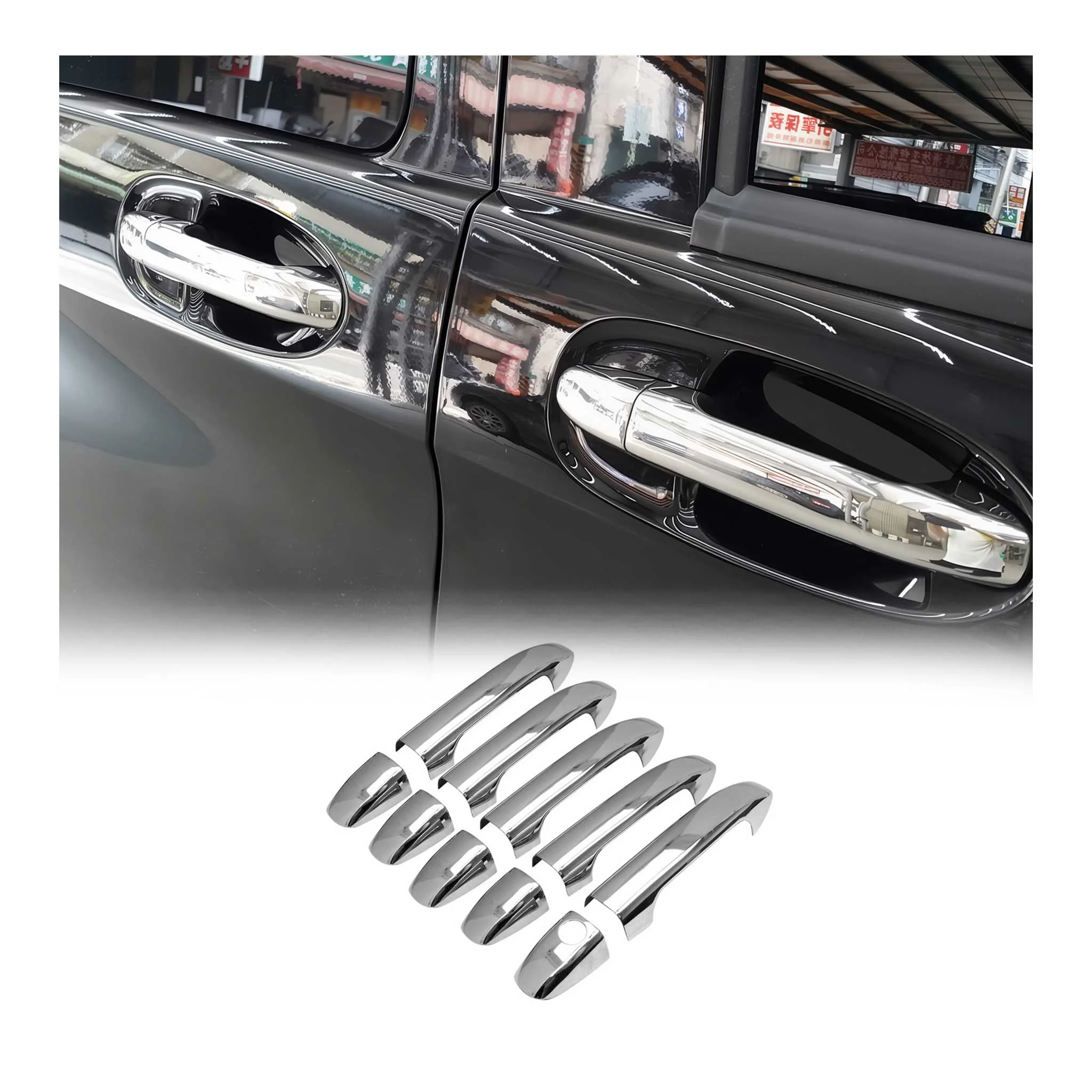2016-2024 Mercedes Metris Car Door Handle Cover Protector S. Steel 10x