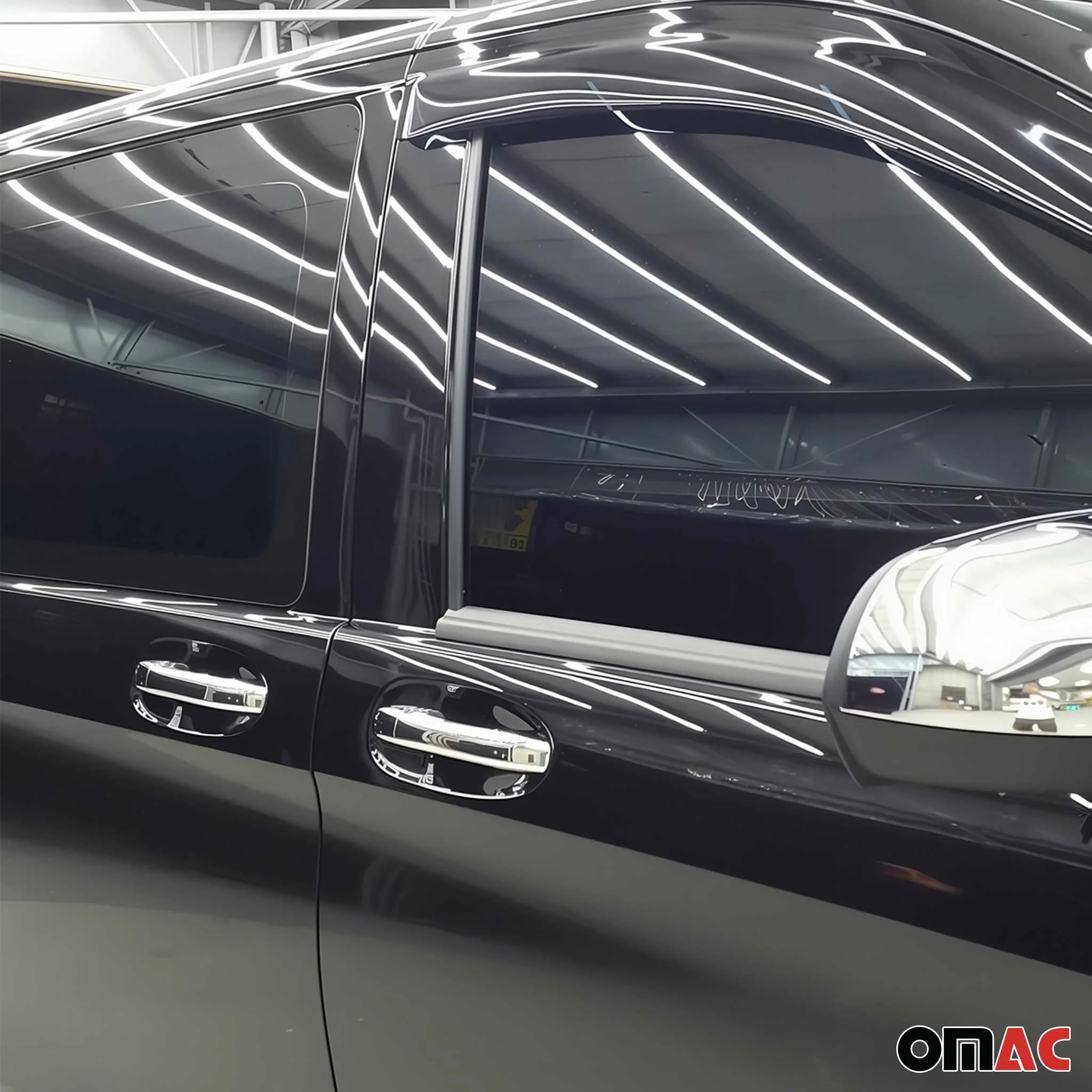 2016-2024 Mercedes Metris Car Door Handle Cover Protector S. Steel 10x - Image 2