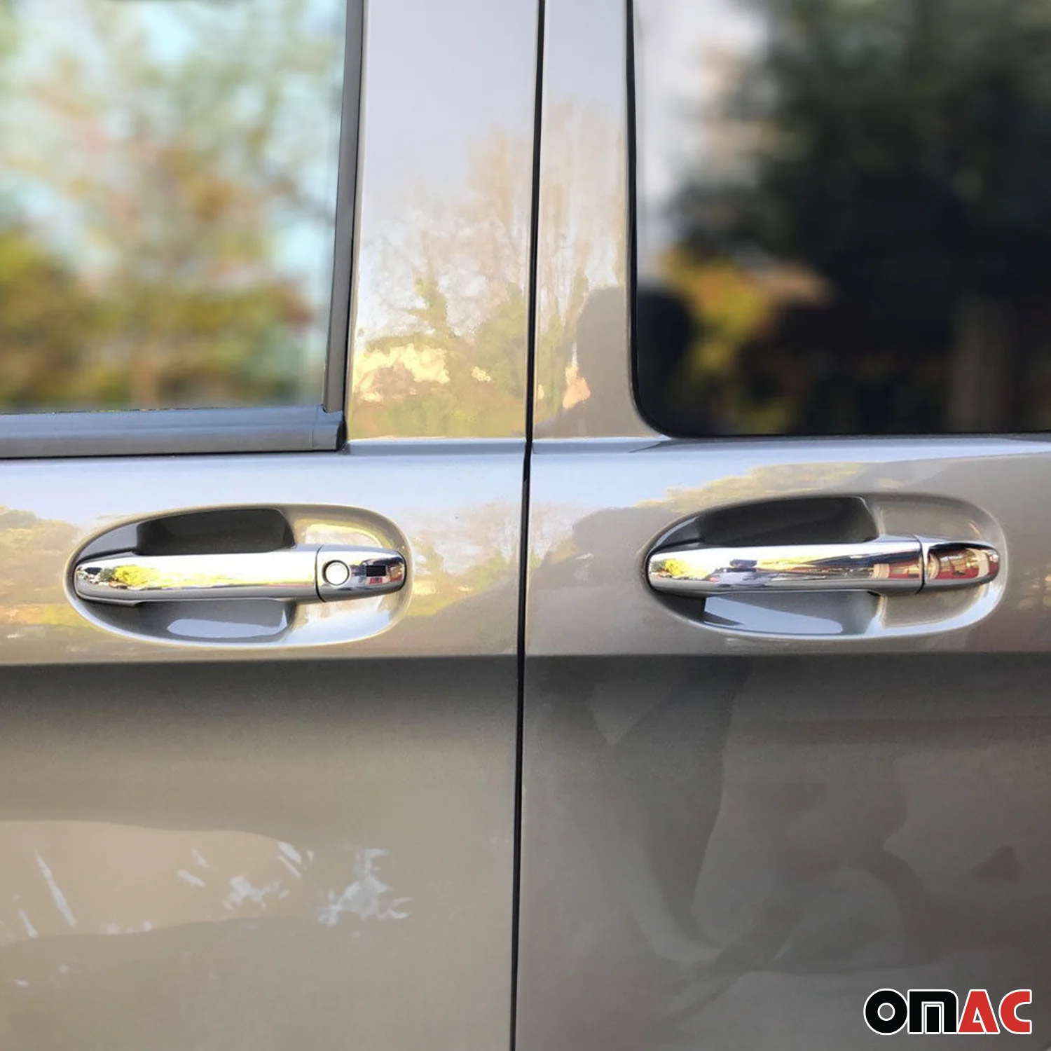 2016-2024 Mercedes Metris Car Door Handle Cover Protector Keyless Stainless Steel 10x - Image 2