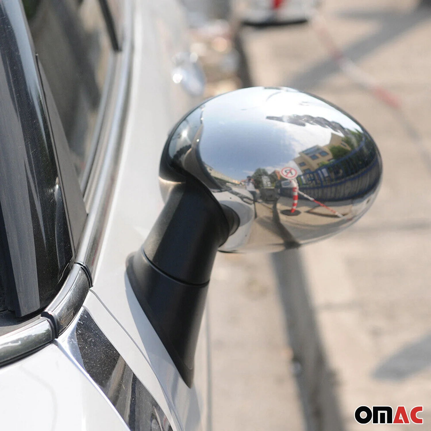 2008-2014 Mini Cooper Clubman R55 Side Mirror Cover Caps Stainless Steel Silver 2 Pcs - Image 7