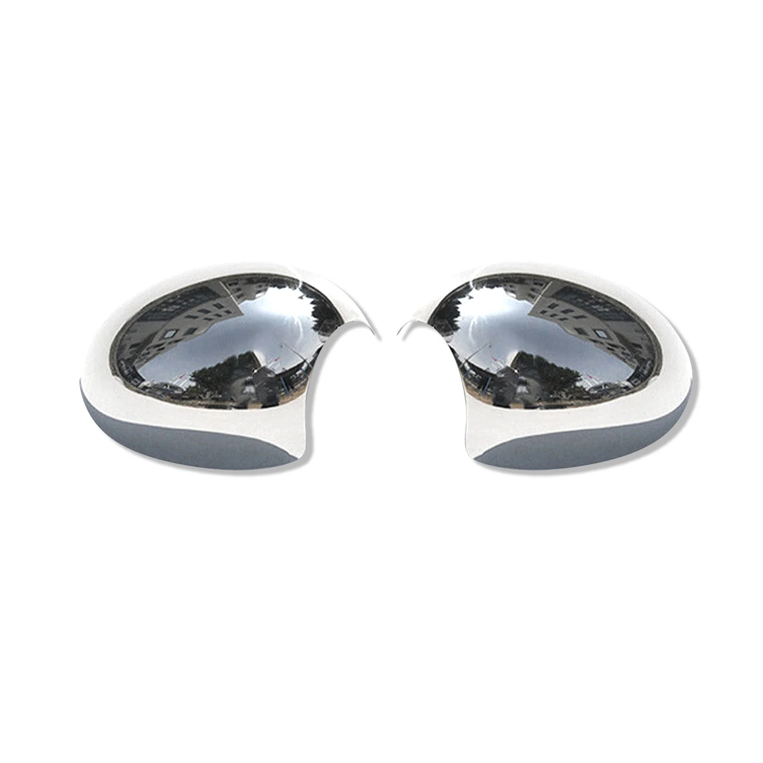2008-2014 Mini Cooper Clubman R55 Side Mirror Cover Caps Stainless Steel Silver 2 Pcs - Image 9