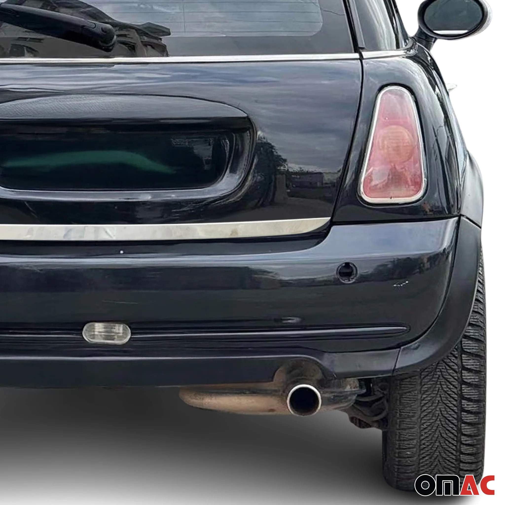 2006-2013 Mini Cooper R56 Rear Trunk Lid Molding Trim Stainless Steel Silver 1Pc - Image 2