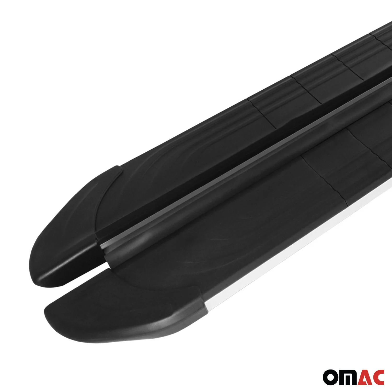 2005-2010 Jeep Commander XK 2004-2011 / Grand Cherokee WK Running Boards Side Steps Silver & Black - Image 10