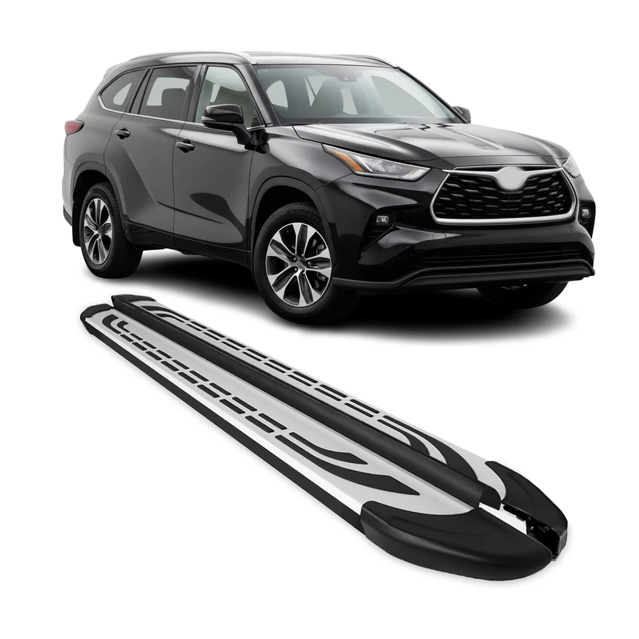 2020-2026 Toyota Highlander Nerf Bar Side Step Running Boards Alu 2x