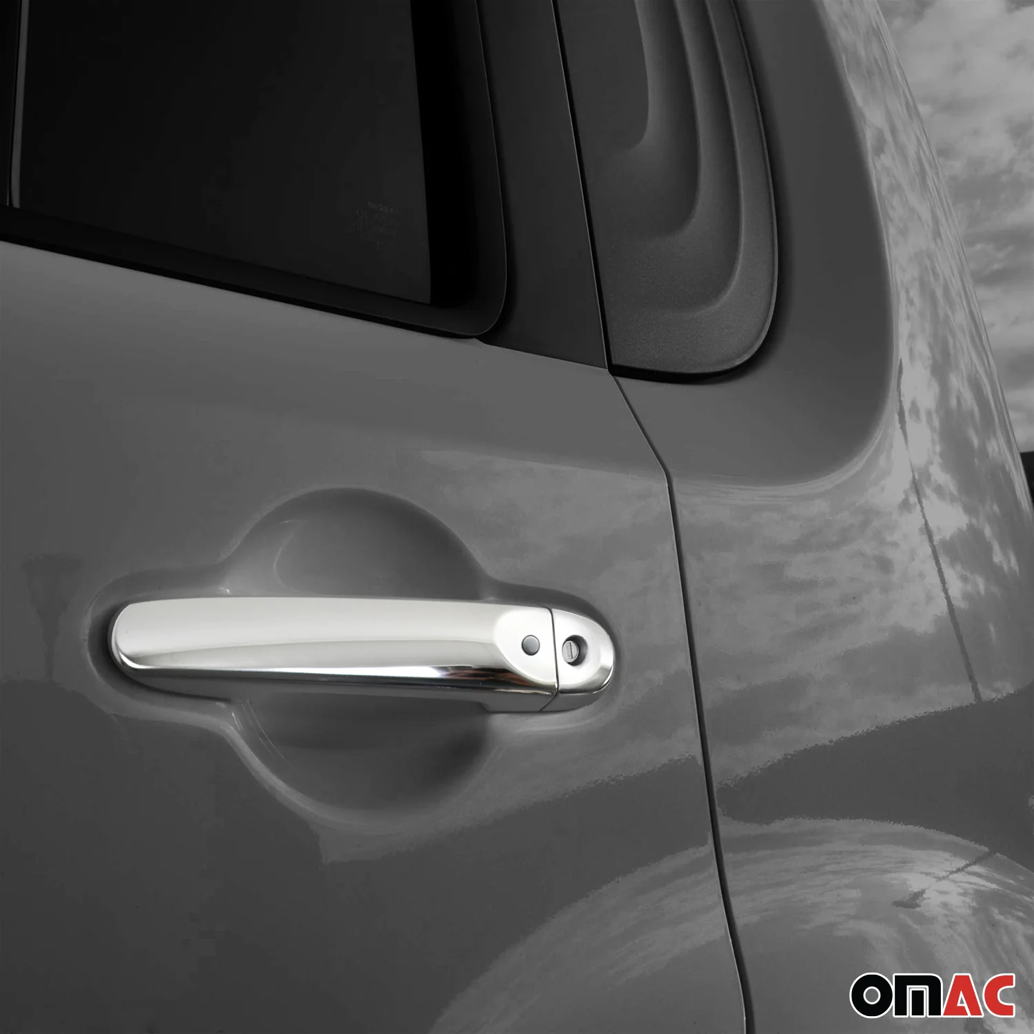 2009-2014 Nissan Cube Car Door Handle Cover Protector Stainless Steel Chrome Sensor - Image 2