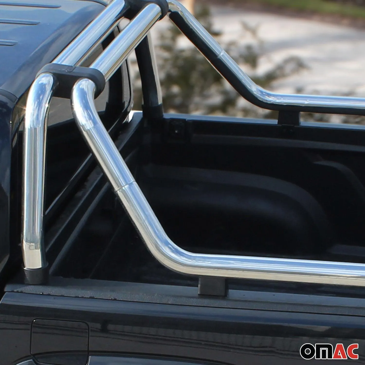 2019-2023 Ford Ranger Crew Cab Sport Bar Truck Bed Chase Roll Bar Stainless Steel - Image 3