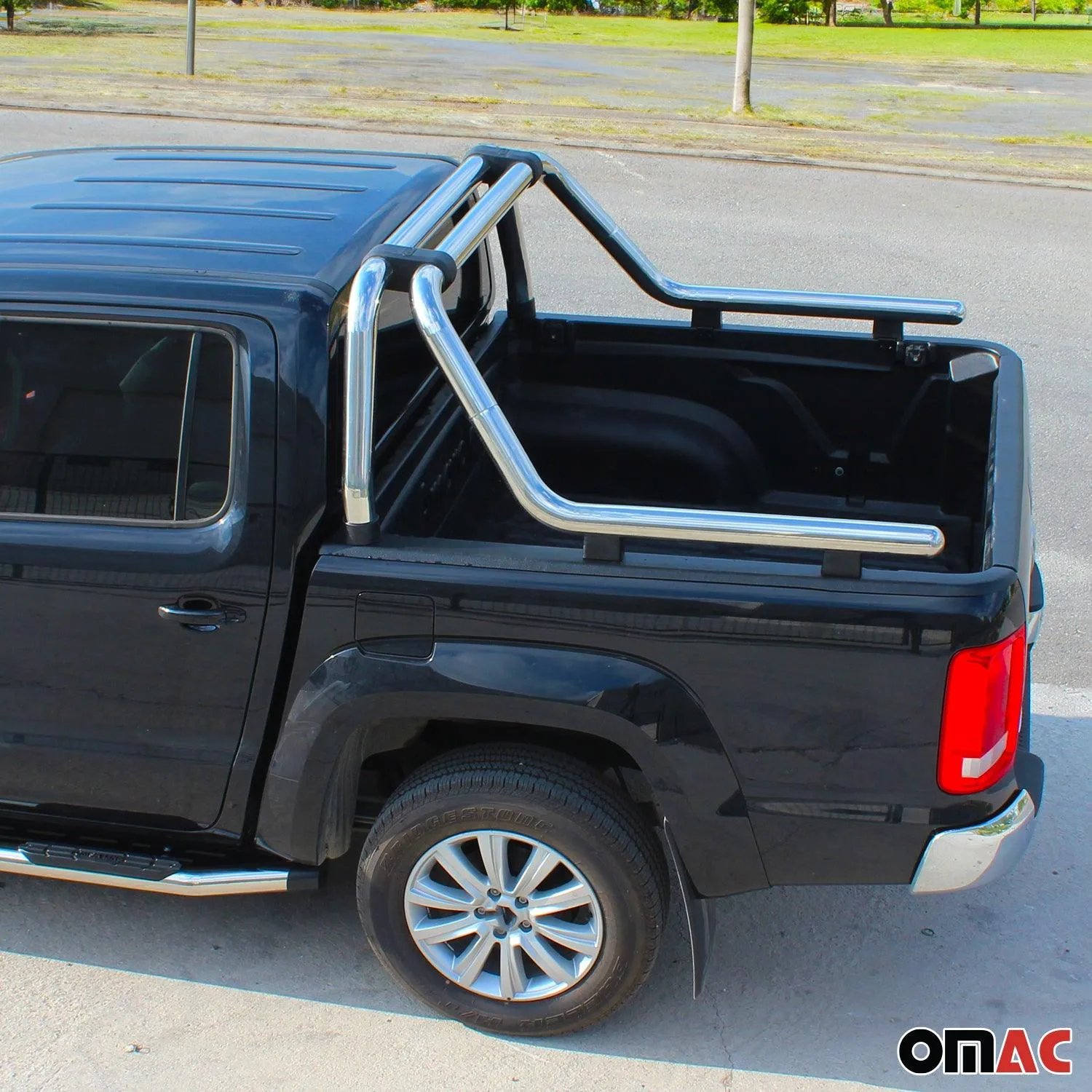 2019-2023 Ford Ranger Crew Cab Sport Bar Truck Bed Chase Roll Bar Stainless Steel - Image 8
