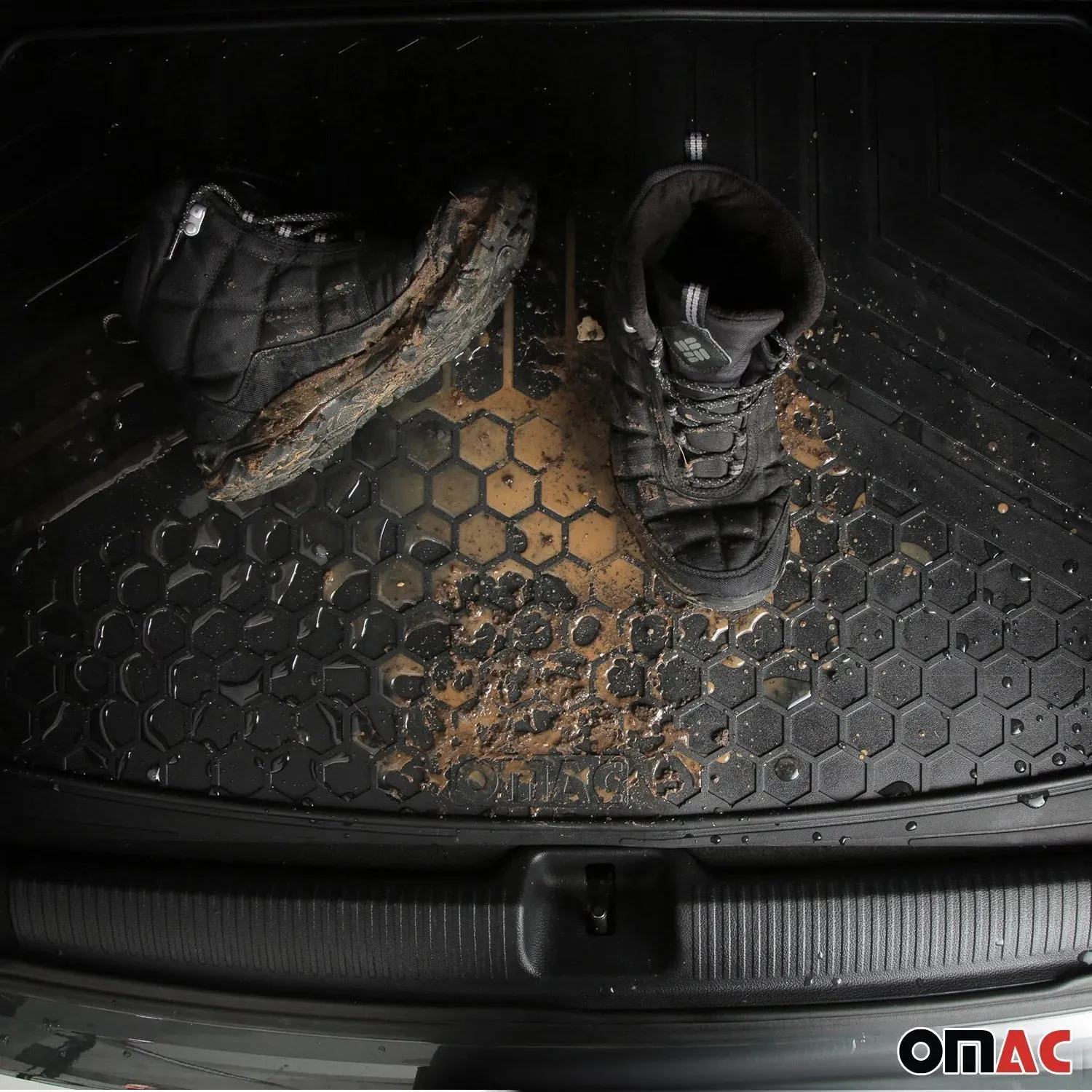 OMAC Car Cargo Trunk Liner Black Heavy Duty Semi-Custom - Image 8
