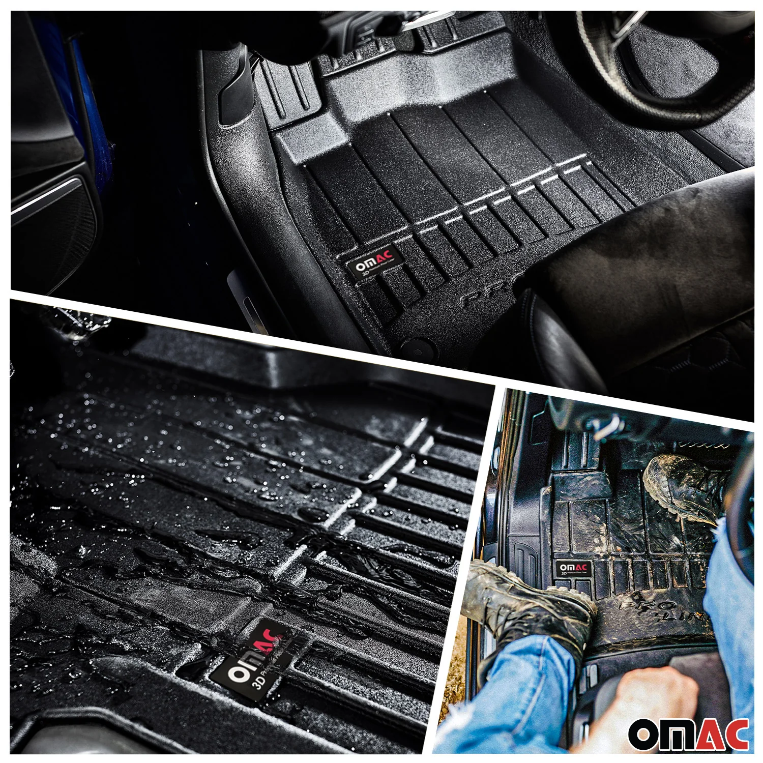 1999-2006 Mercedes S Class W220 Sedan Premium Floor Mats & Cargo Liner Full Set All Weather Heavy Duty - Image 2