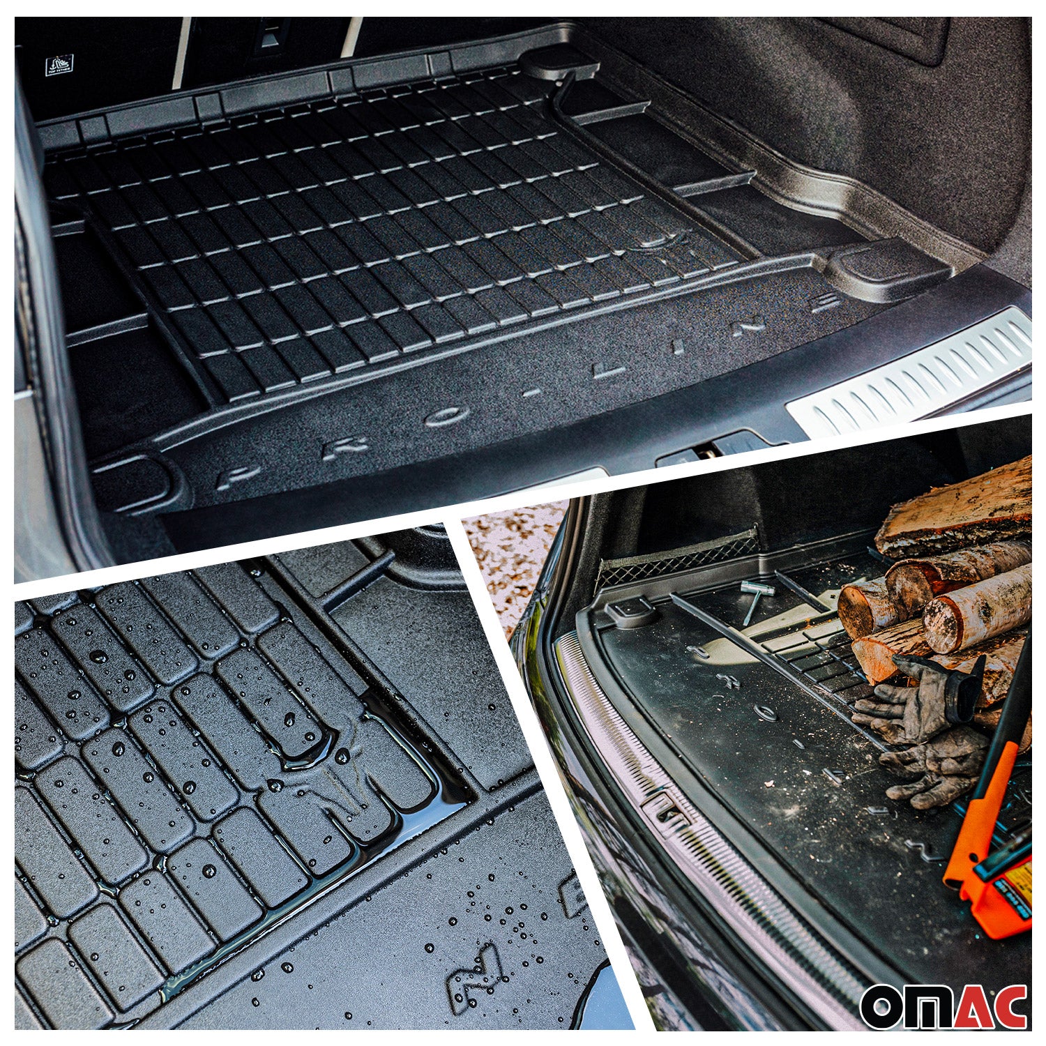 2014-2020 Mini Cooper S Premium Floor Mats & Cargo Liner Full Set All Weather Heavy Duty Upper Trunk - Image 3