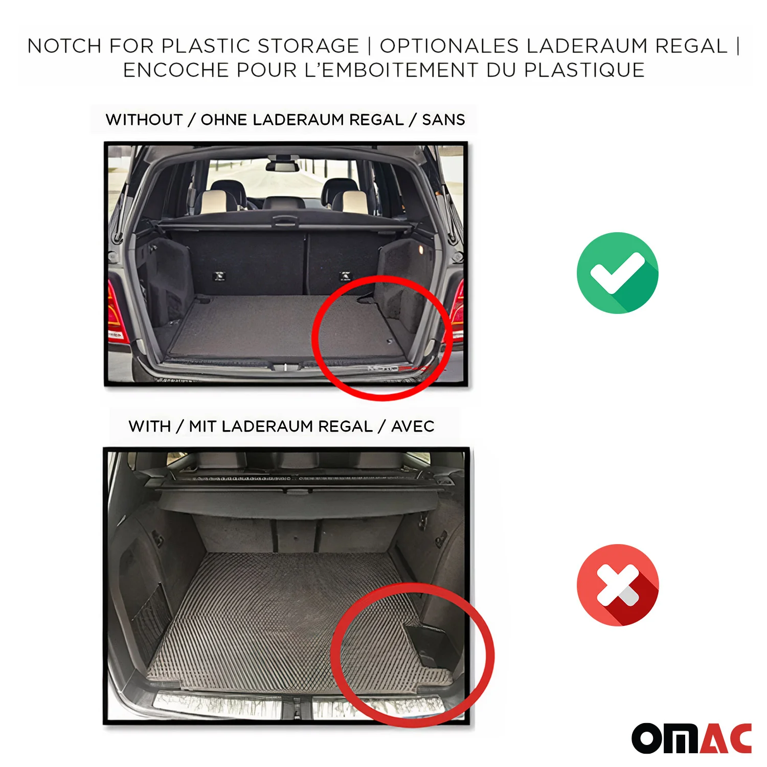 2012-2017 VW Passat CC Premium Cargo Liner Trunk Mat All Weather Heavy Duty - Image 3
