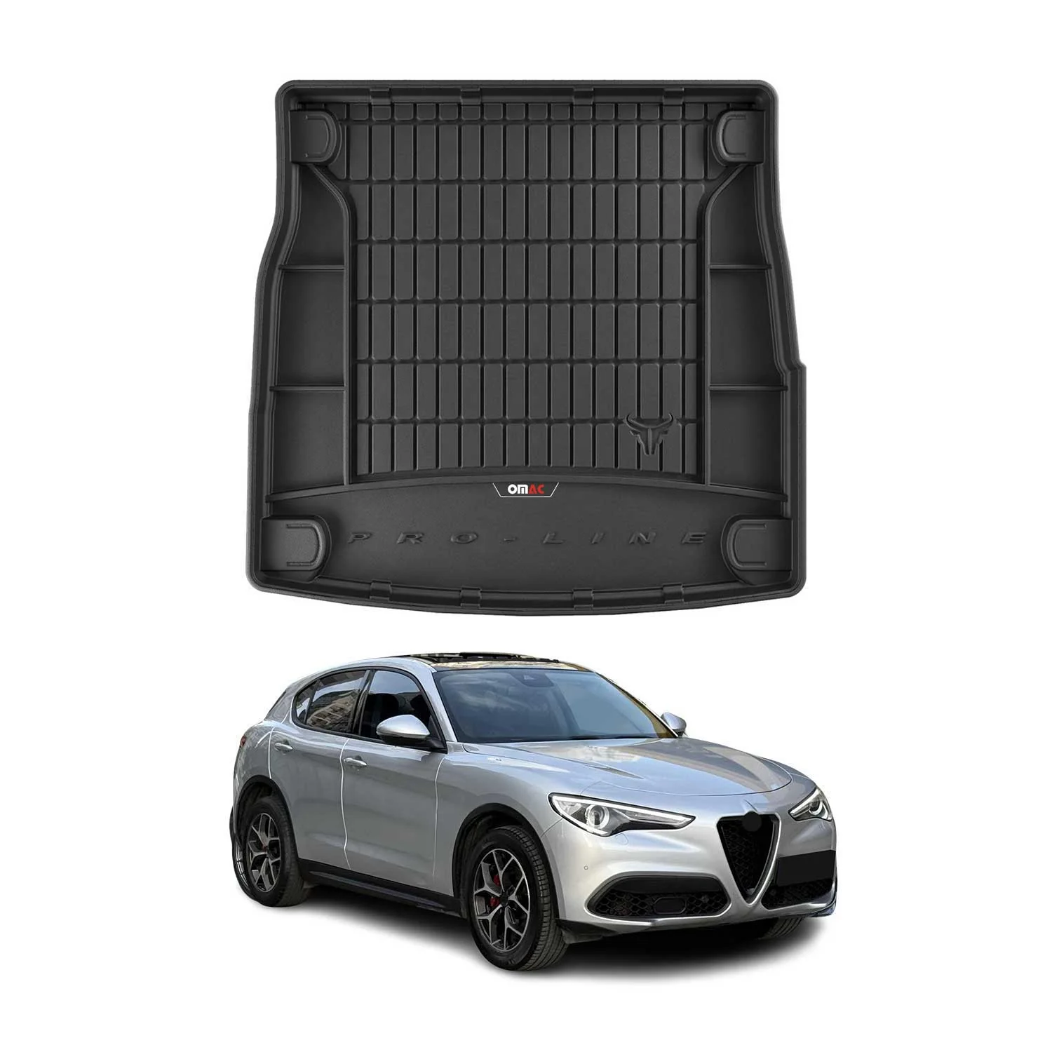 2017-2026 Alfa Romeo Stelvio Premium Cargo Liner Trunk Mat All Weather Heavy Duty