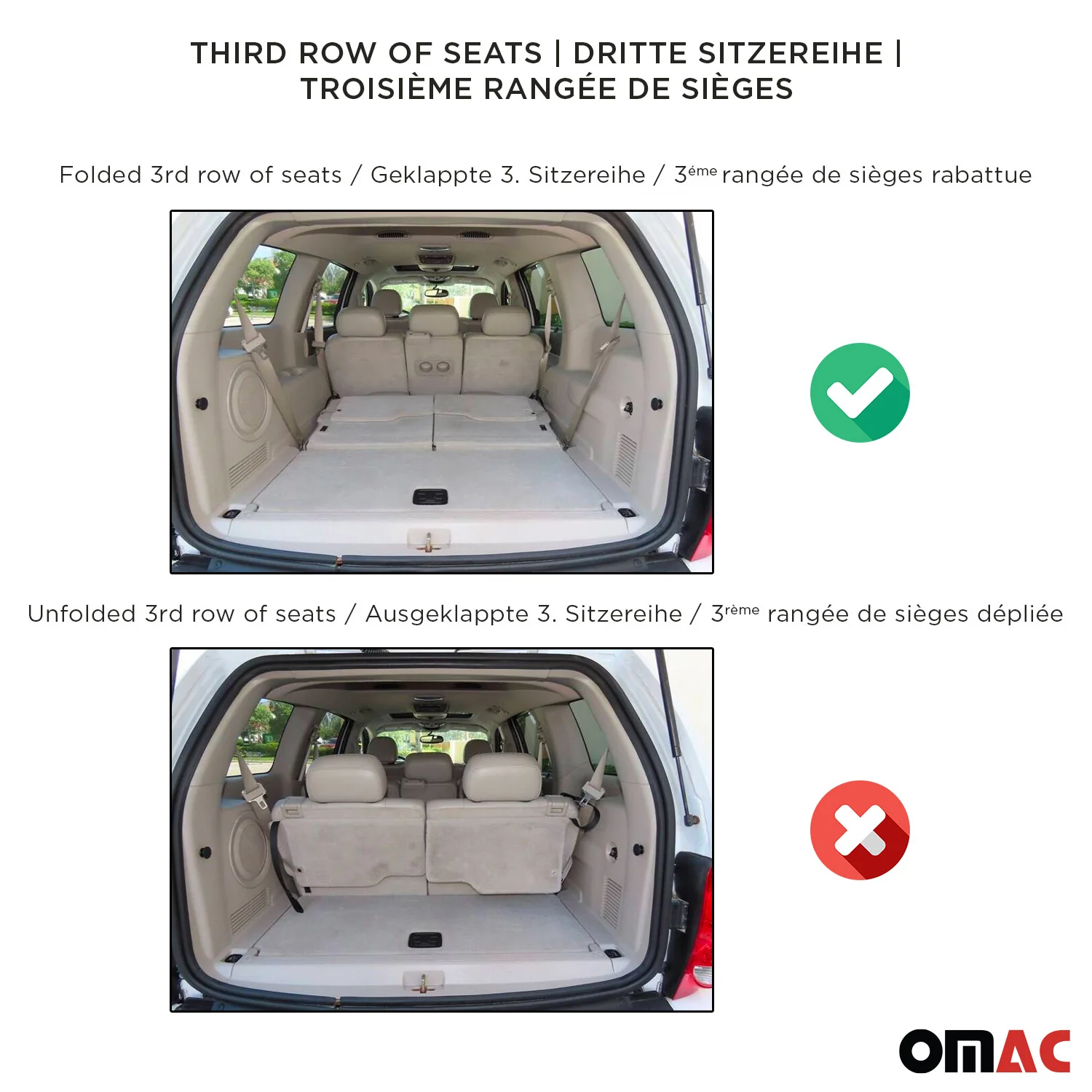 2010-2013 Lexus GX460 Premium Cargo Liner Trunk Mat All Weather Heavy Duty 7 Seats - Image 3