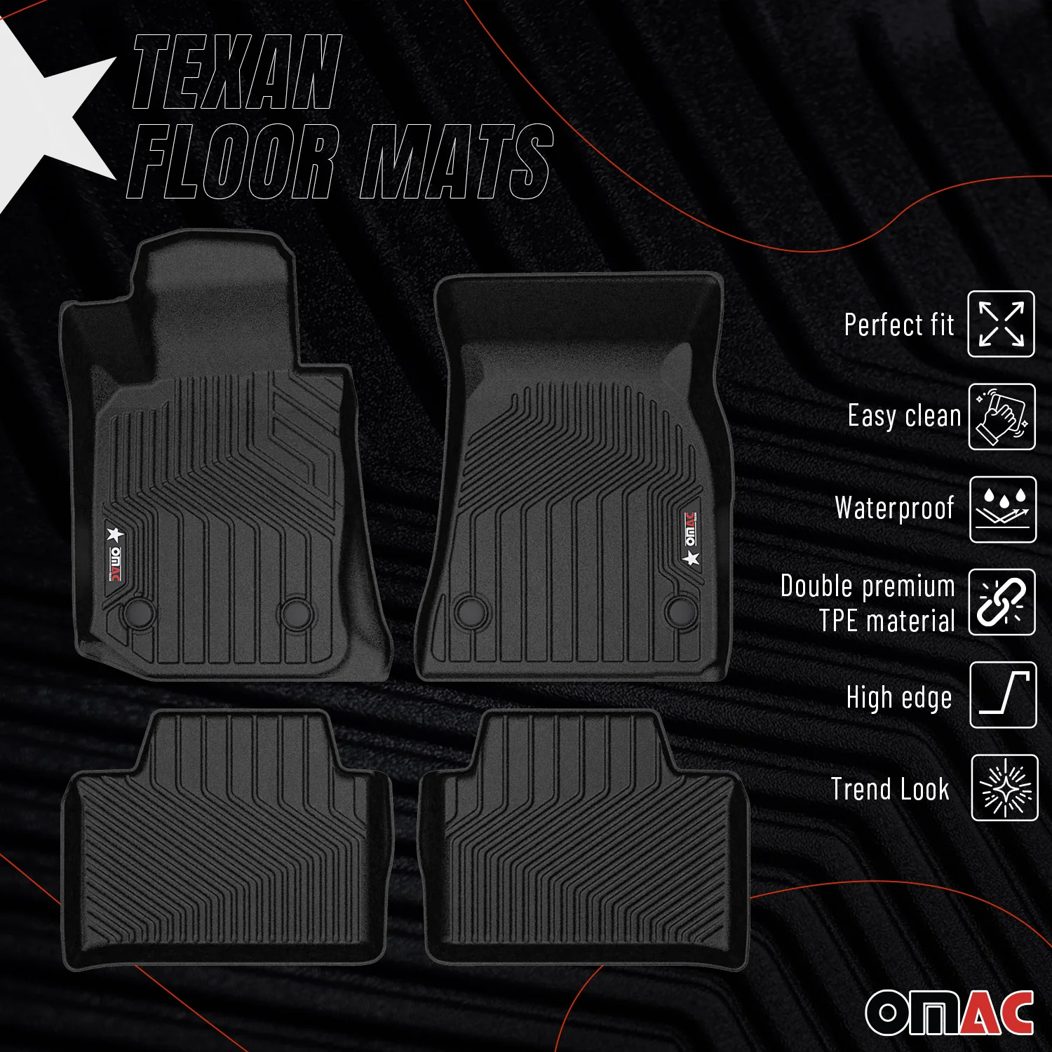 2022-2026 BMW 4 Series G26 Gran Coupe Premium Floor Mats Liners First and Second Row Set - Image 2