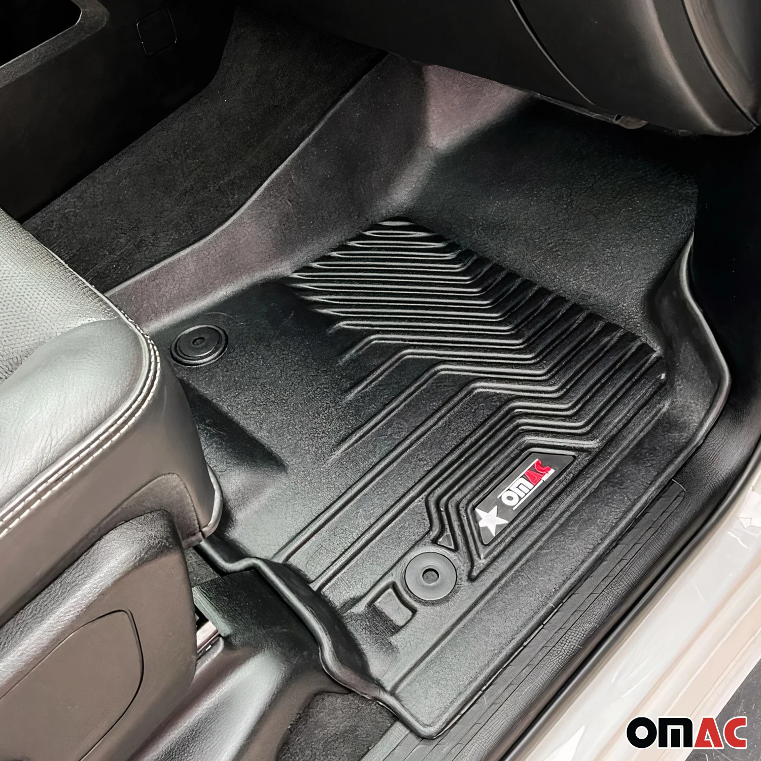 2018-2024 VW Tiguan Premium Floor Mats Liners First and Second Row Set Black - Image 10
