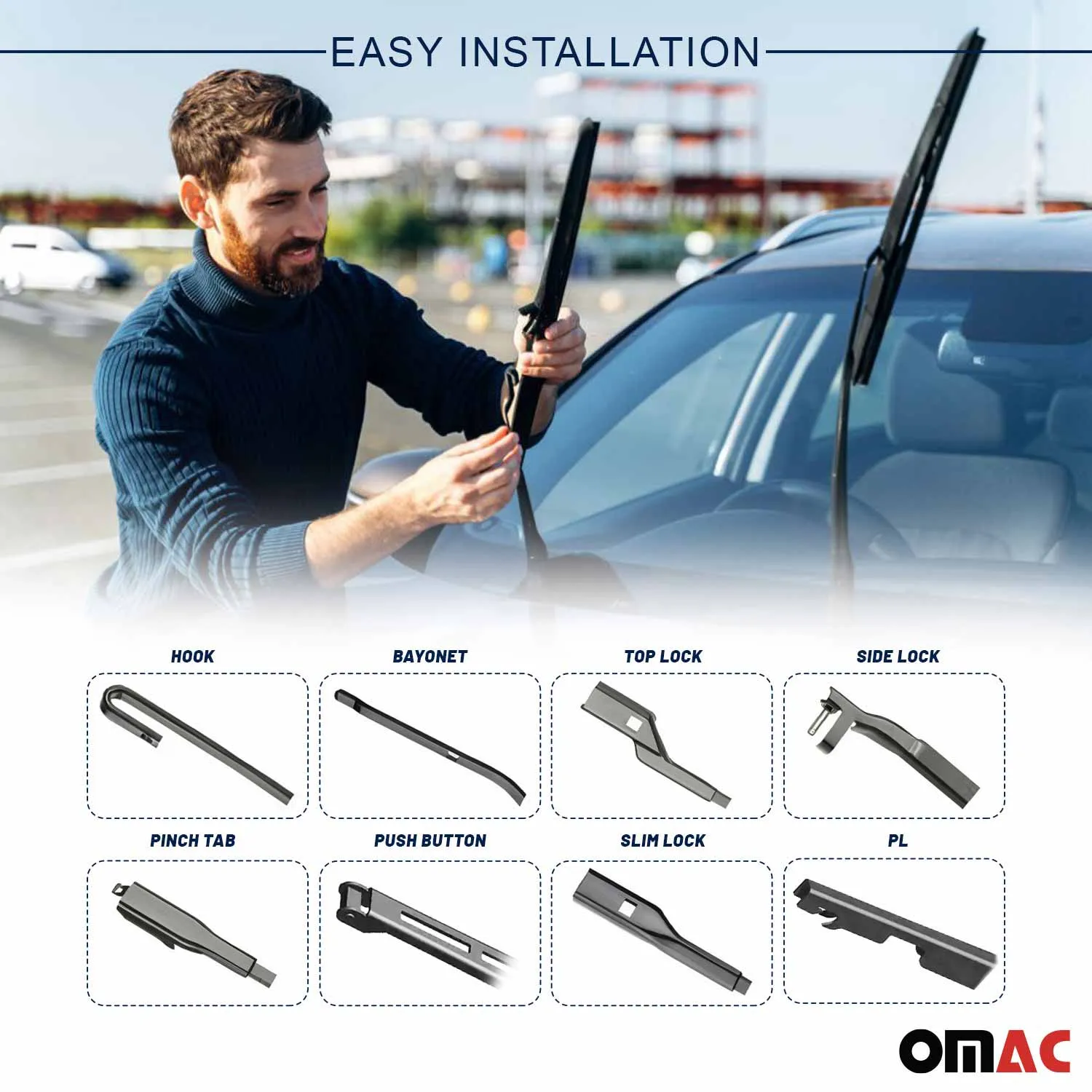 2001-2007 Dodge Grand Caravan Front Windshield Wiper Blades - Image 5
