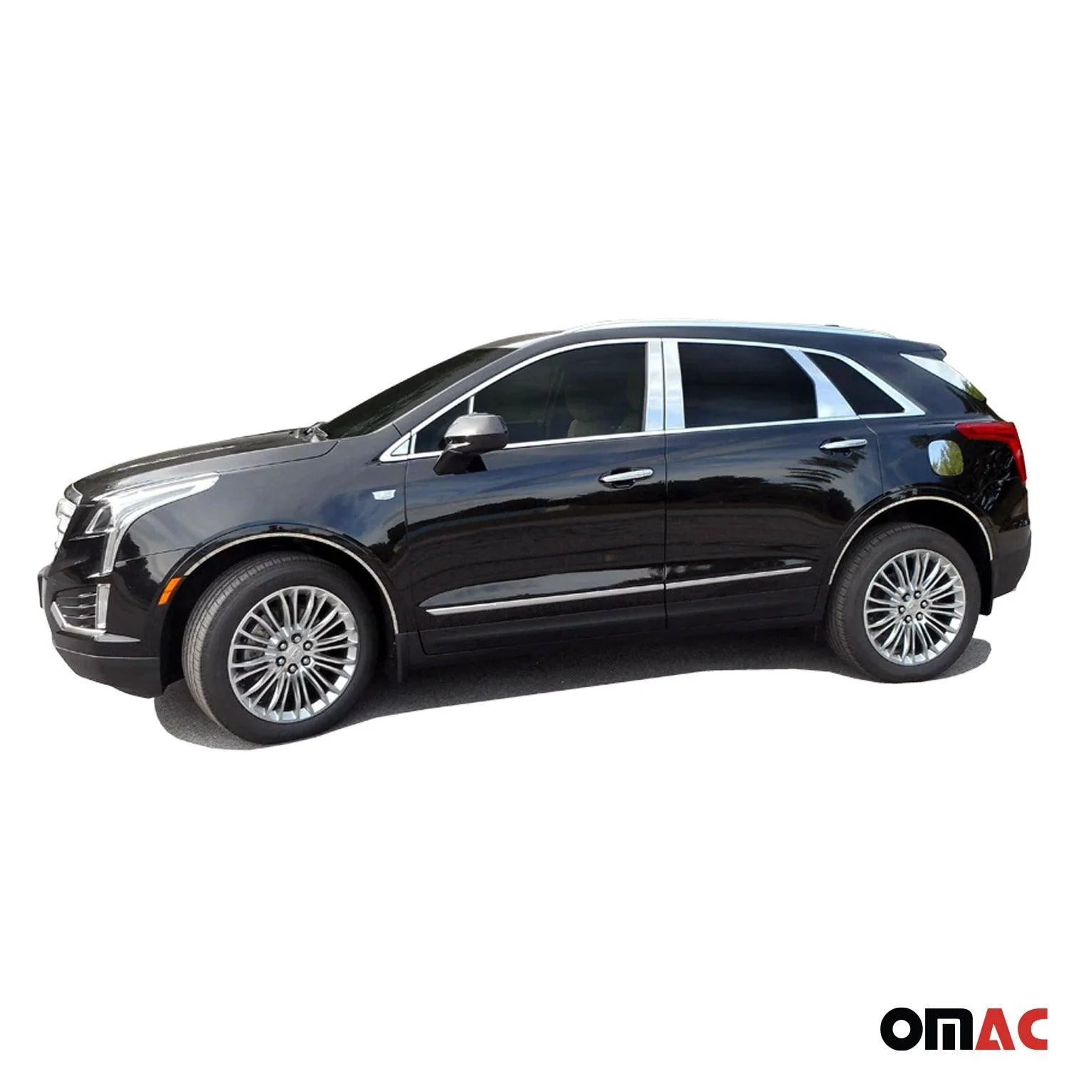 2017-2025 Cadillac XT5 OMAC Stainless Steel Pillar Trim 12 Pcs - Image 2