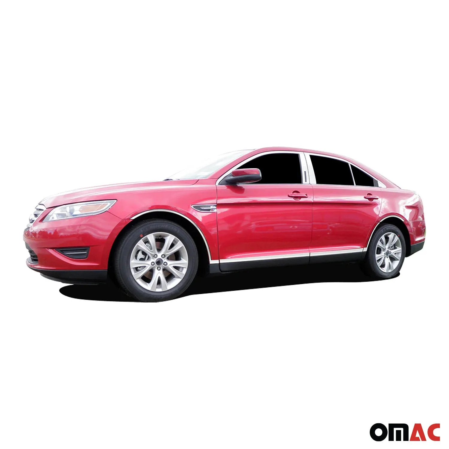 2010-2018 Ford Taurus Rear Bumper Accent 1Pc Stainless Steel Silver - Image 3