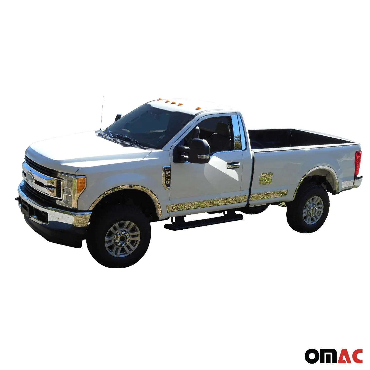 2017-2022 Ford Super Duty OMAC Stainless Steel Rear Bumper Trim 18Pc - Image 3
