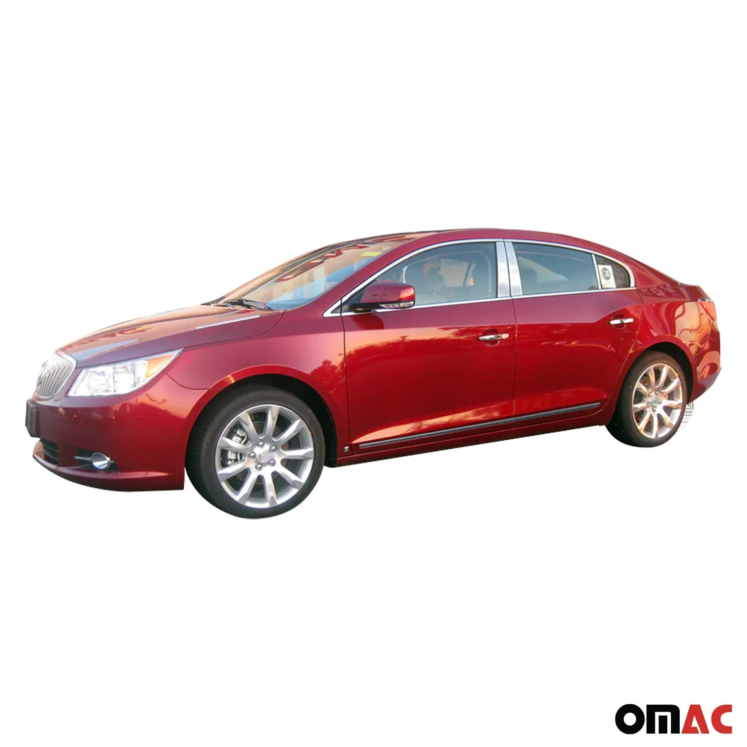 2010-2013 Buick LaCrosse Rear Bumper Accent 1Pc Stainless Steel Silver - Image 2