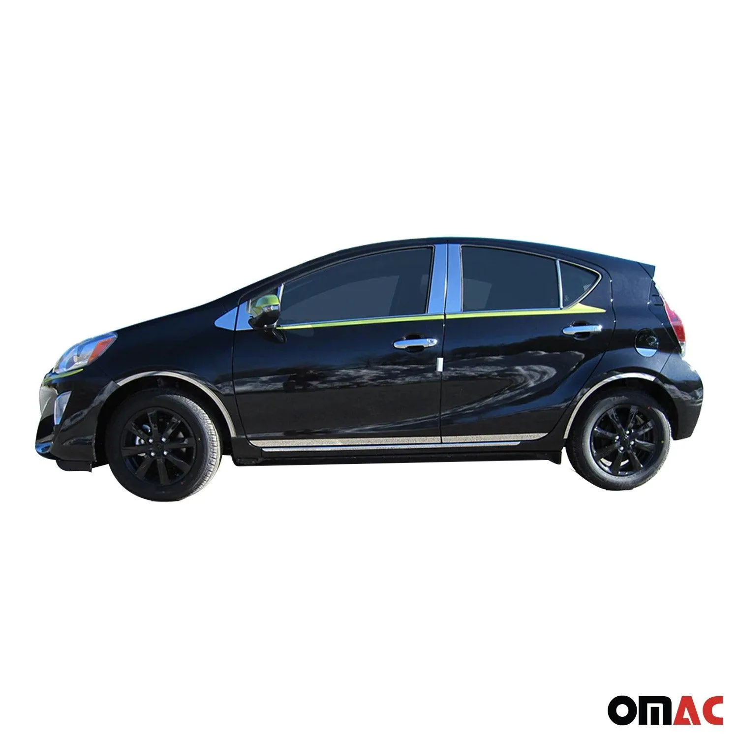 2012-2019 Toyota Prius C Rear Bumper Accent 1Pc Stainless Steel Silver - Image 2