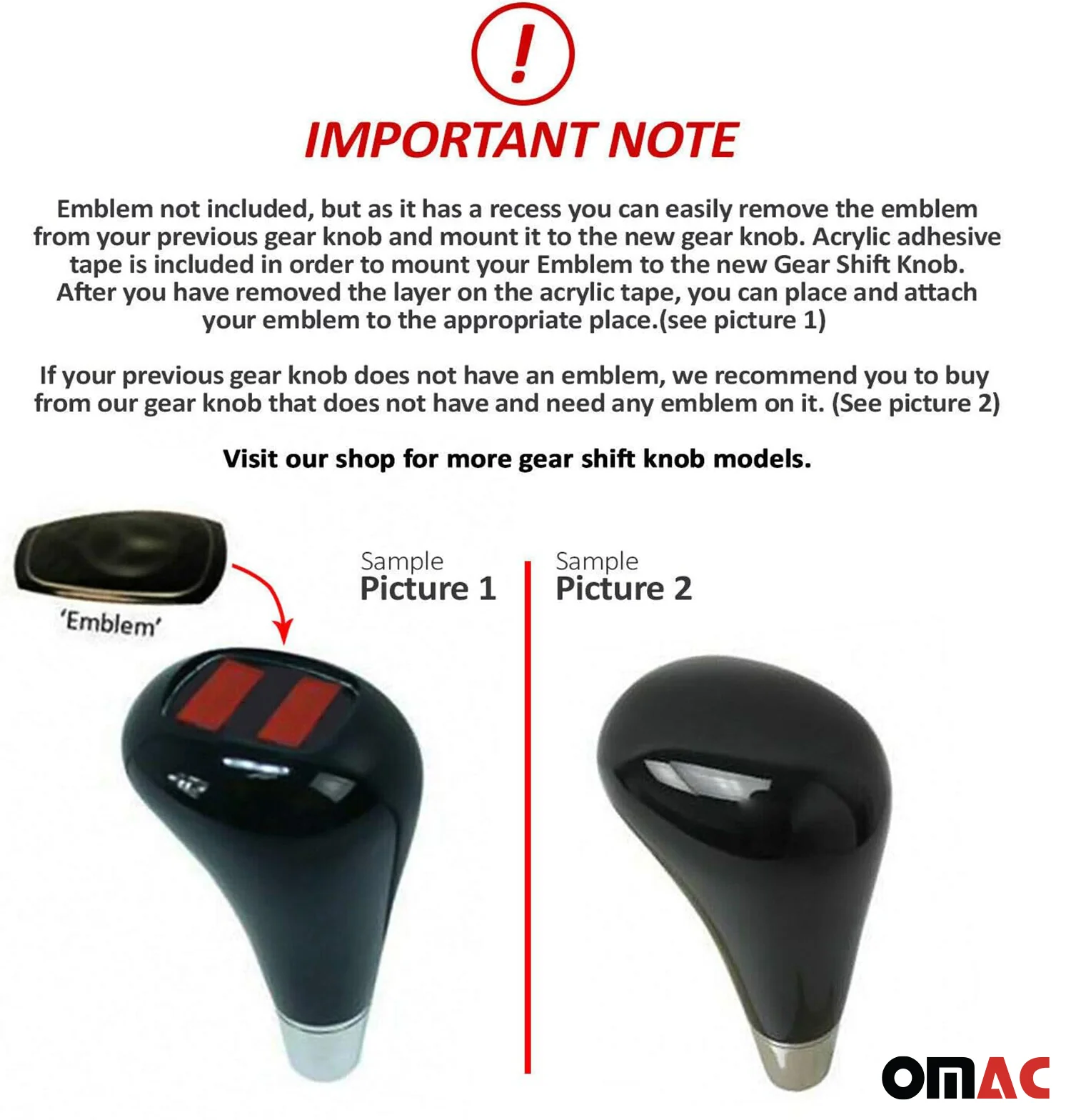 1997-2005 Mercedes M ML Class W163 Gear Shift Knob Handle - Image 2