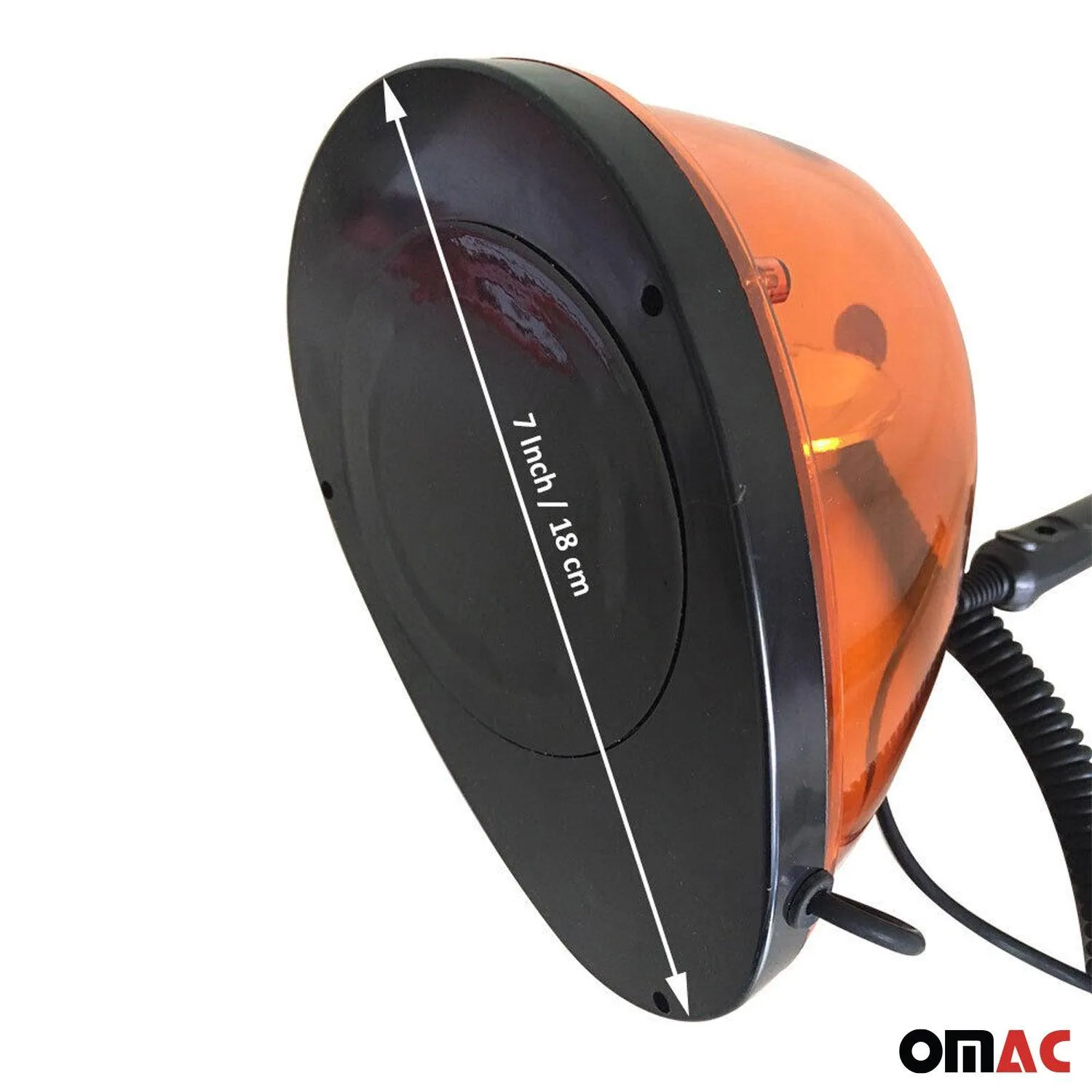 Revolving Emergency Warning Beacon Light Amber Roof Magnet Mount Forklift Truck - Image 3
