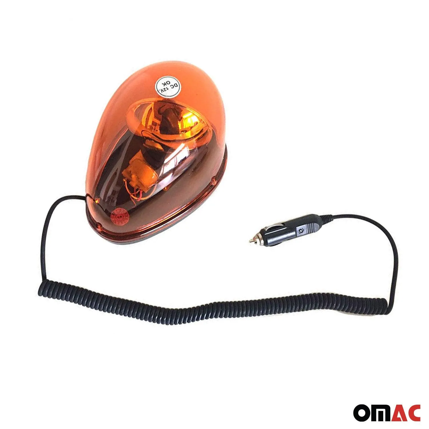 Revolving Emergency Warning Beacon Light Amber Roof Magnet Mount Forklift Truck - Image 4