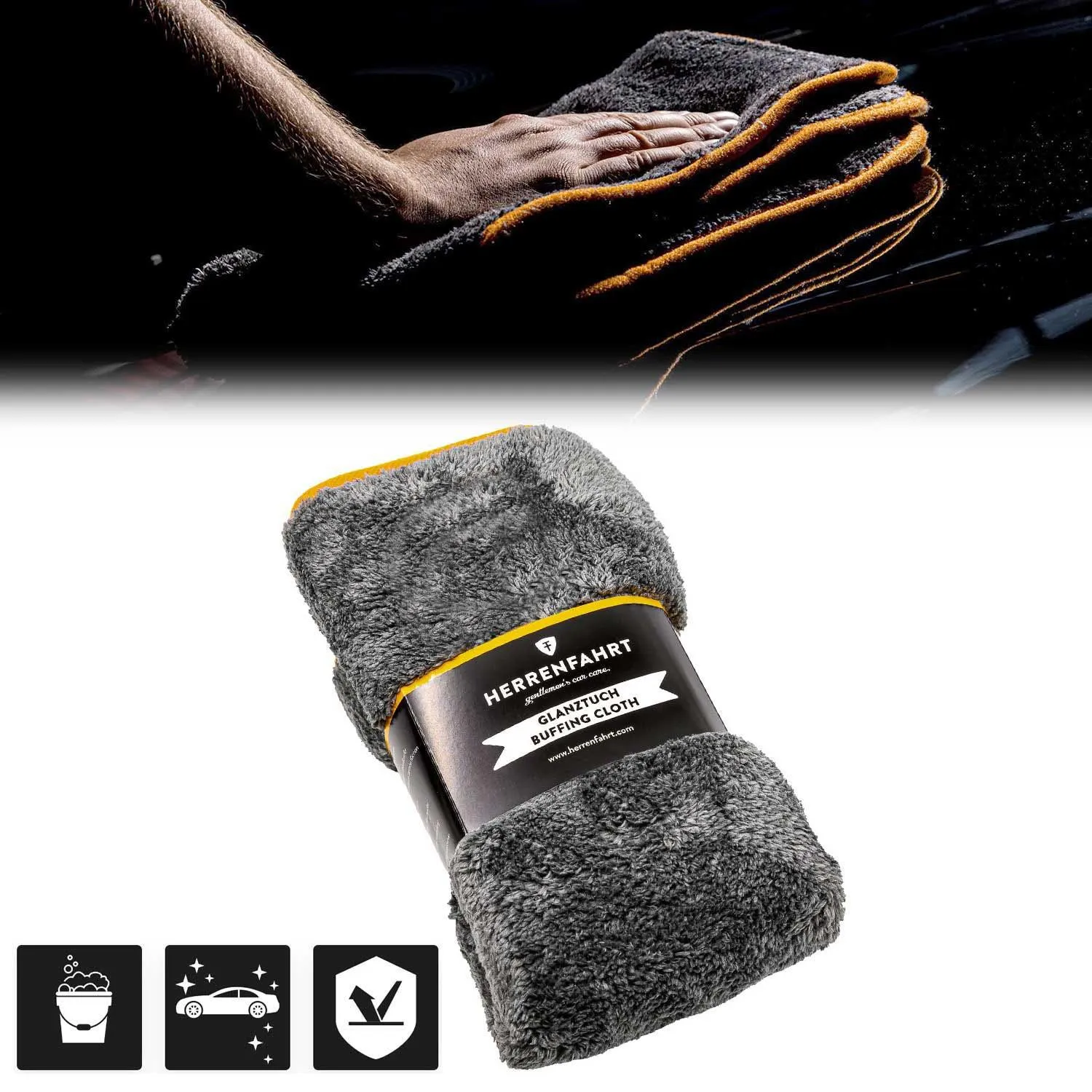 Ultra Premium Microfiber Plush Buffing Towel Cleaning Rag Car Wash Dry Detailing - Image 2