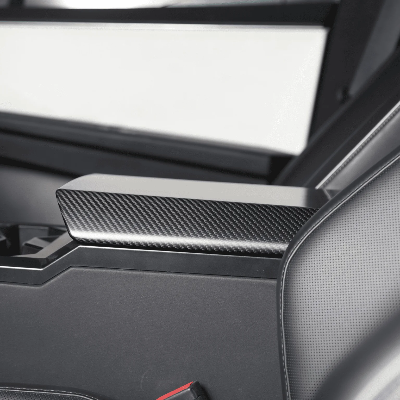 [Real Carbon Fiber] Armrest Cover For Cybertruck - Image 3