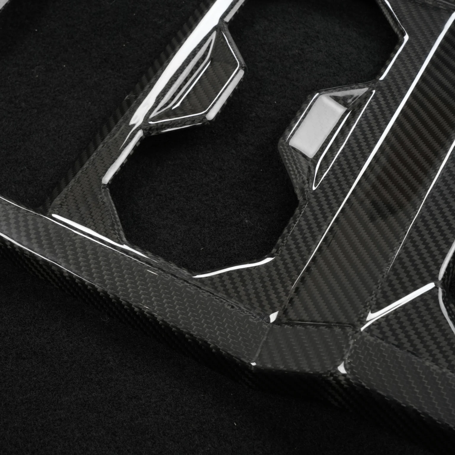 [Real Carbon Fiber] Front Drain Cup Panel For Cybertruck (Glossy/Matte) - Image 3