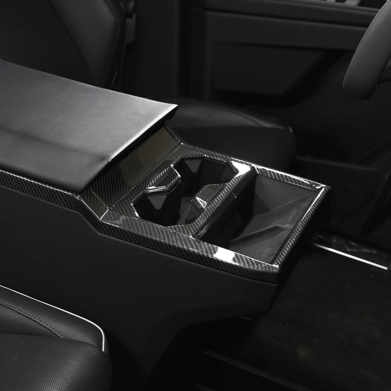 [Real Carbon Fiber] Front Drain Cup Panel For Cybertruck (Glossy/Matte) - Image 5
