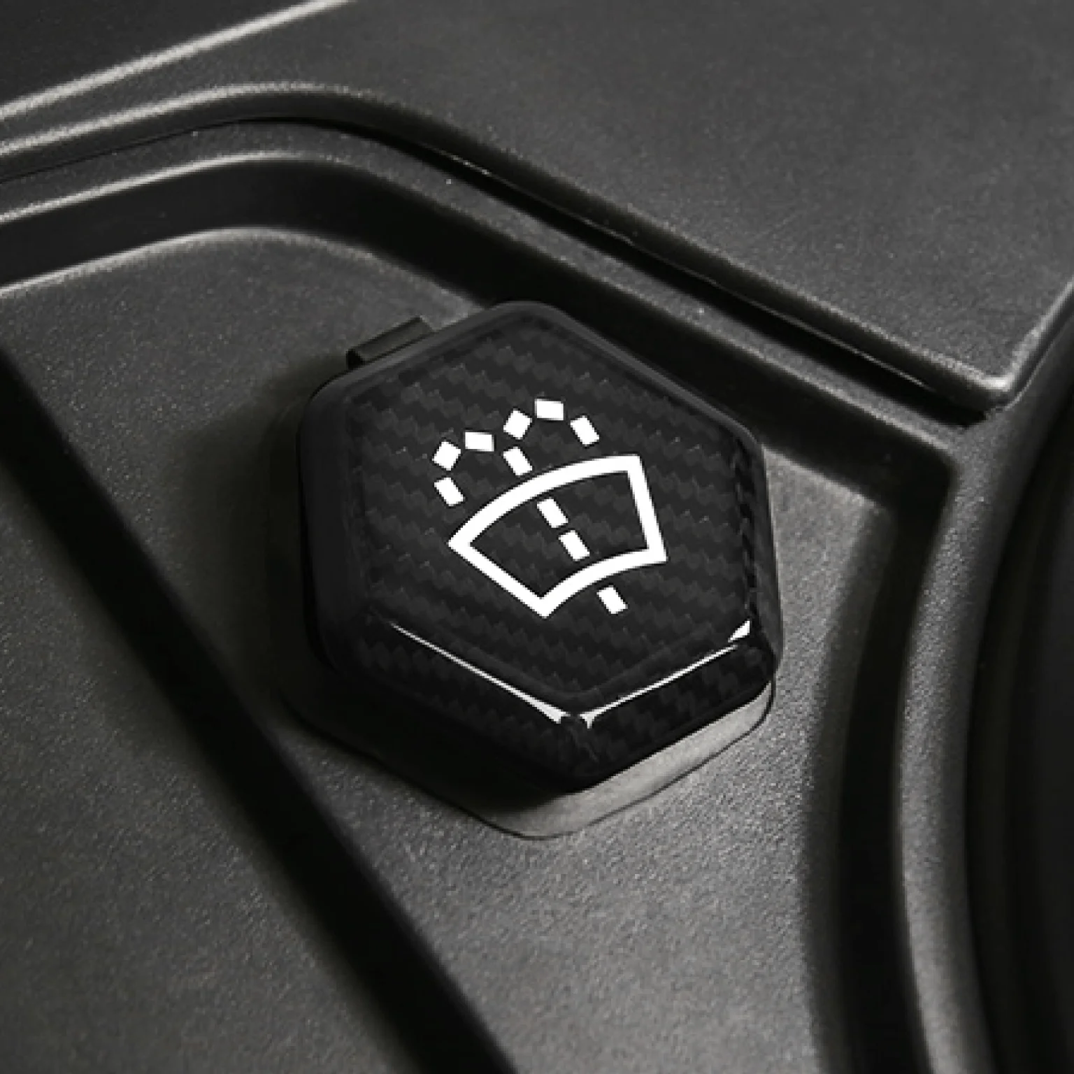 [Real Carbon Fiber] Glass Water Cover For Cybertruck