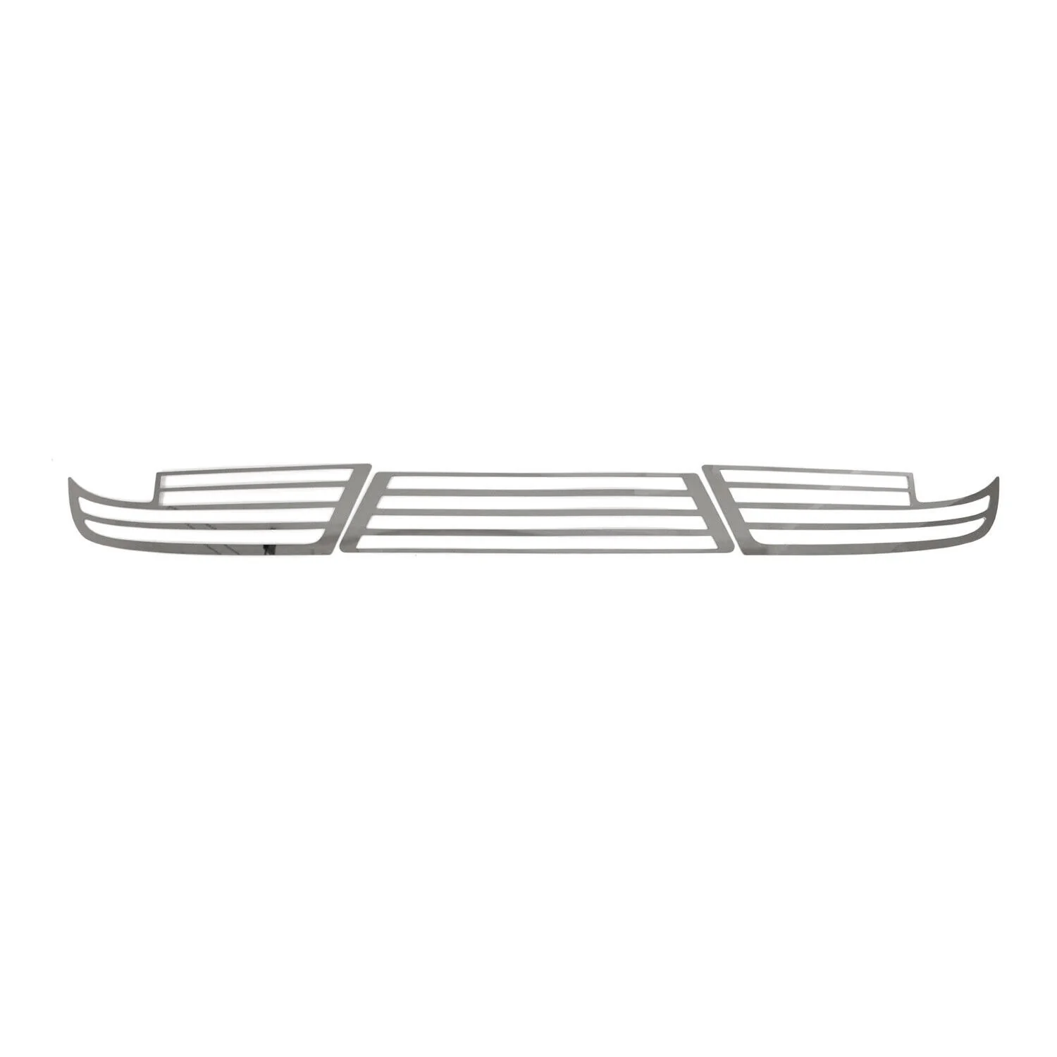 2019-2023 Ford Ranger Rear Bumper Sill Cover Protector Guard Stainless Steel Silver 3Pcs - Image 2