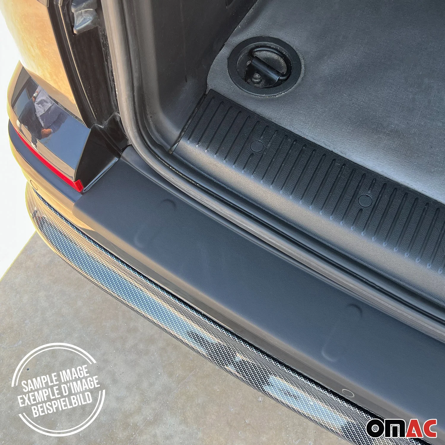2017-2019 Kia Sportage Rear Bumper Guard Plastic Black - Image 6