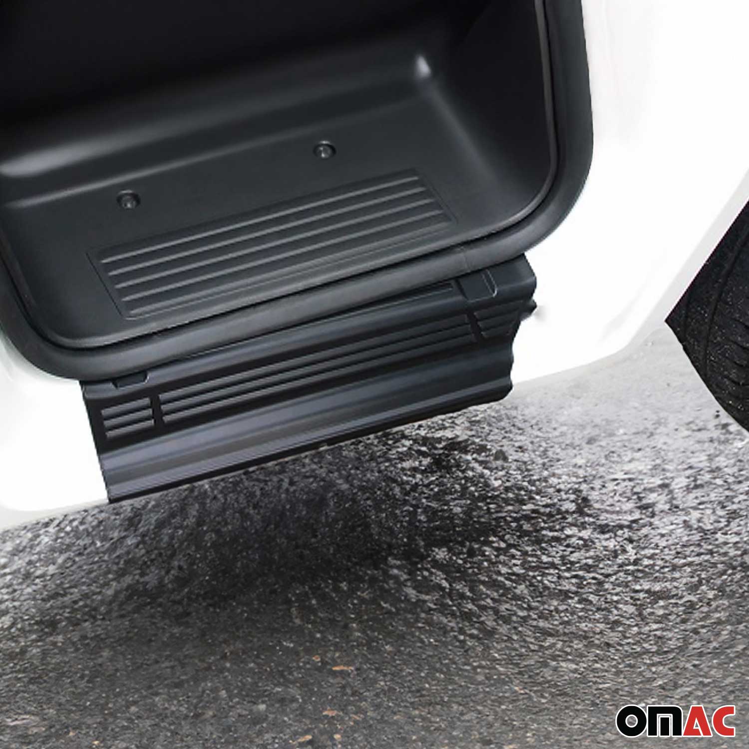 2023-2026 RAM ProMaster Door Sill Scuff Plate Scratch Protector Black 2 Pcs - Image 2