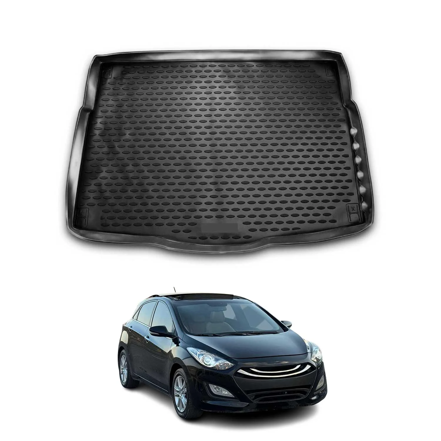 2013-2017 Hyundai Elantra GT Cargo Liner Trunk Mat All Weather Black