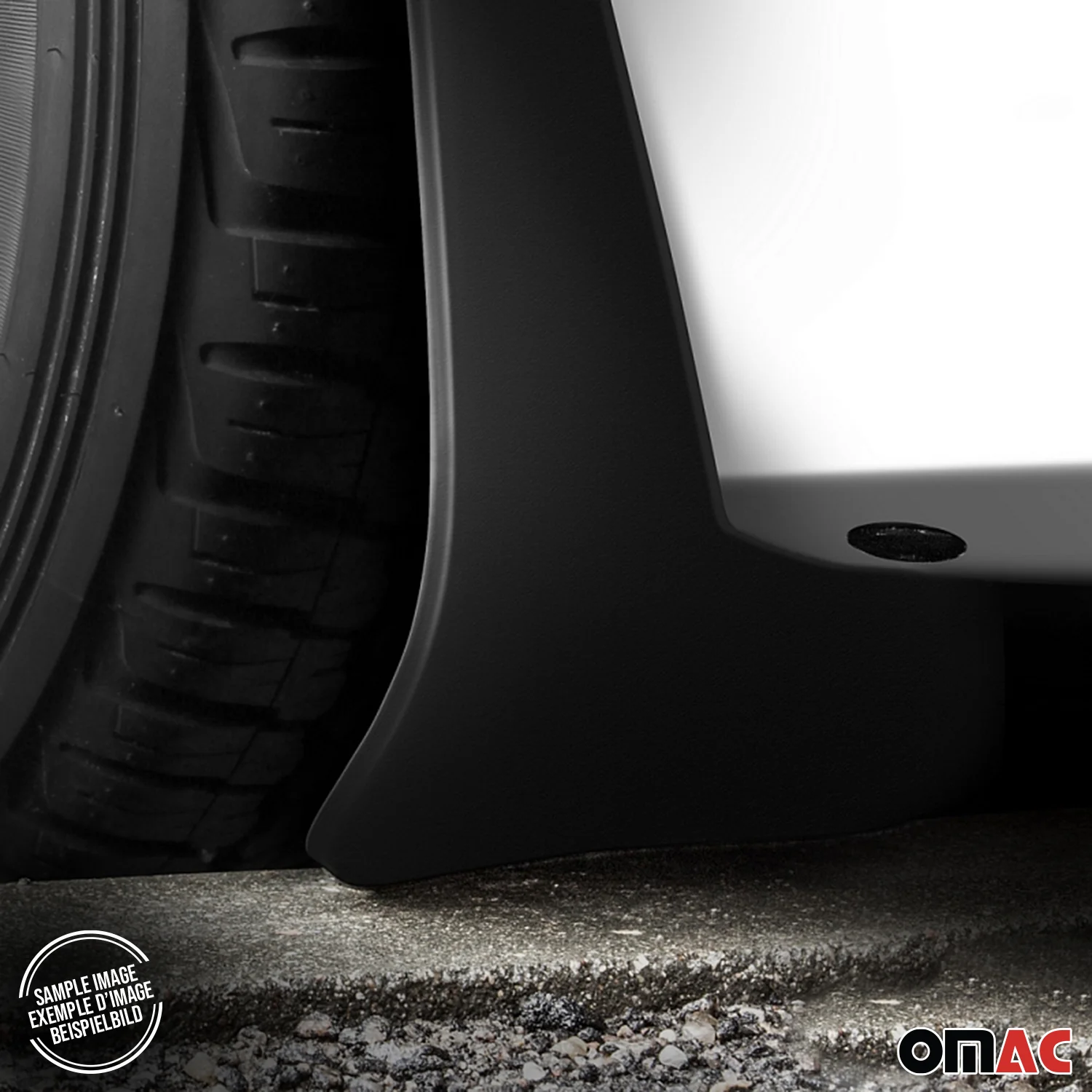 2019-2026 Mazda 3 Sedan Mud Guards Splash Mud Flaps Black 2 Pcs - Image 2