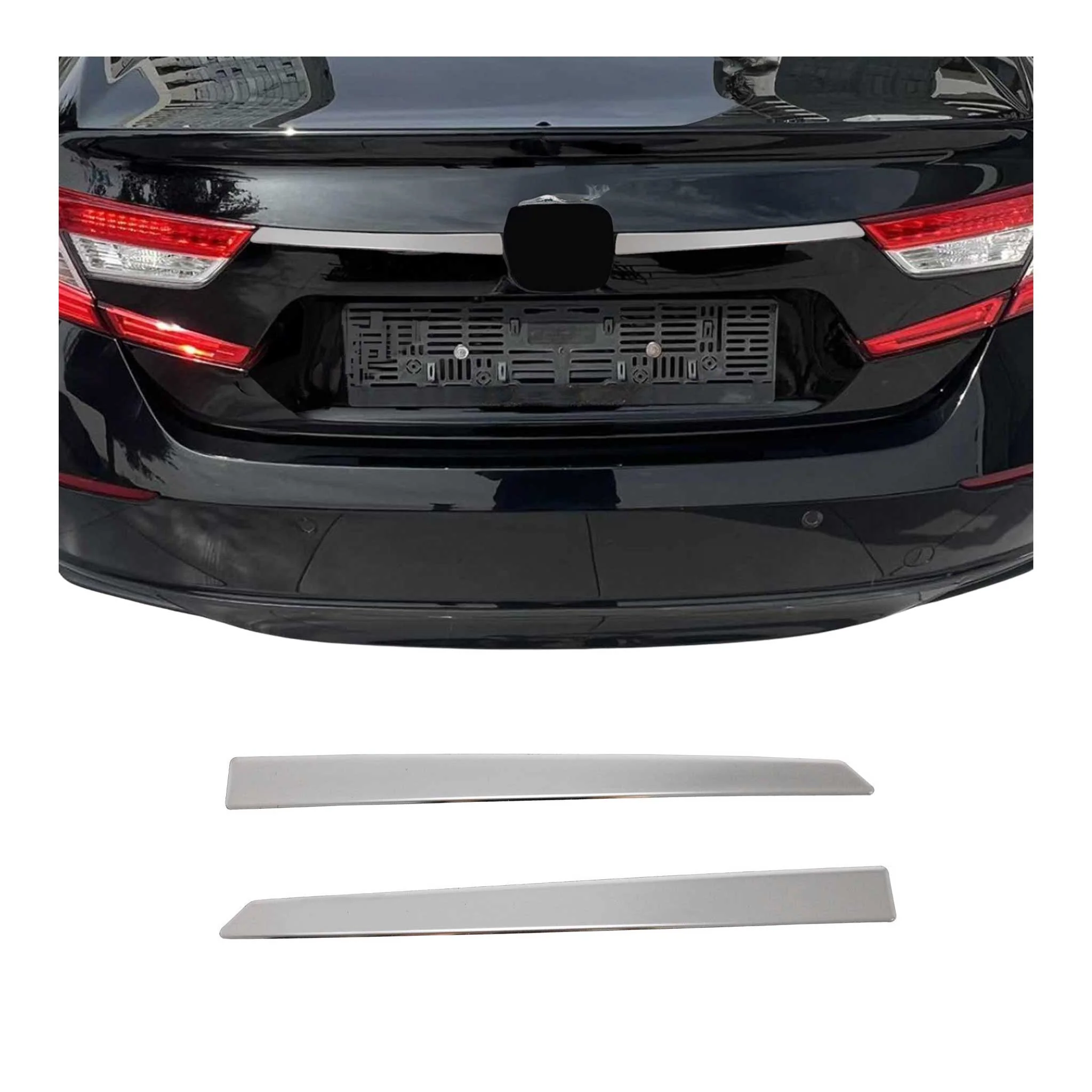 2018-2022 Honda Accord Rear Trunk Tailgate Door Handle Cover Silver 2Pcs Stainless Steel