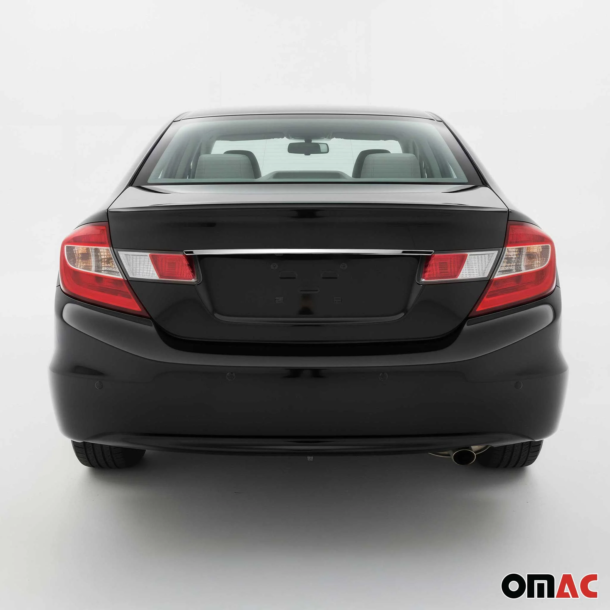 2012-2015 Honda Civic Rear Trunk Tailgate Door Handle Cover Silver 1Pc Stainless Steel - Image 2