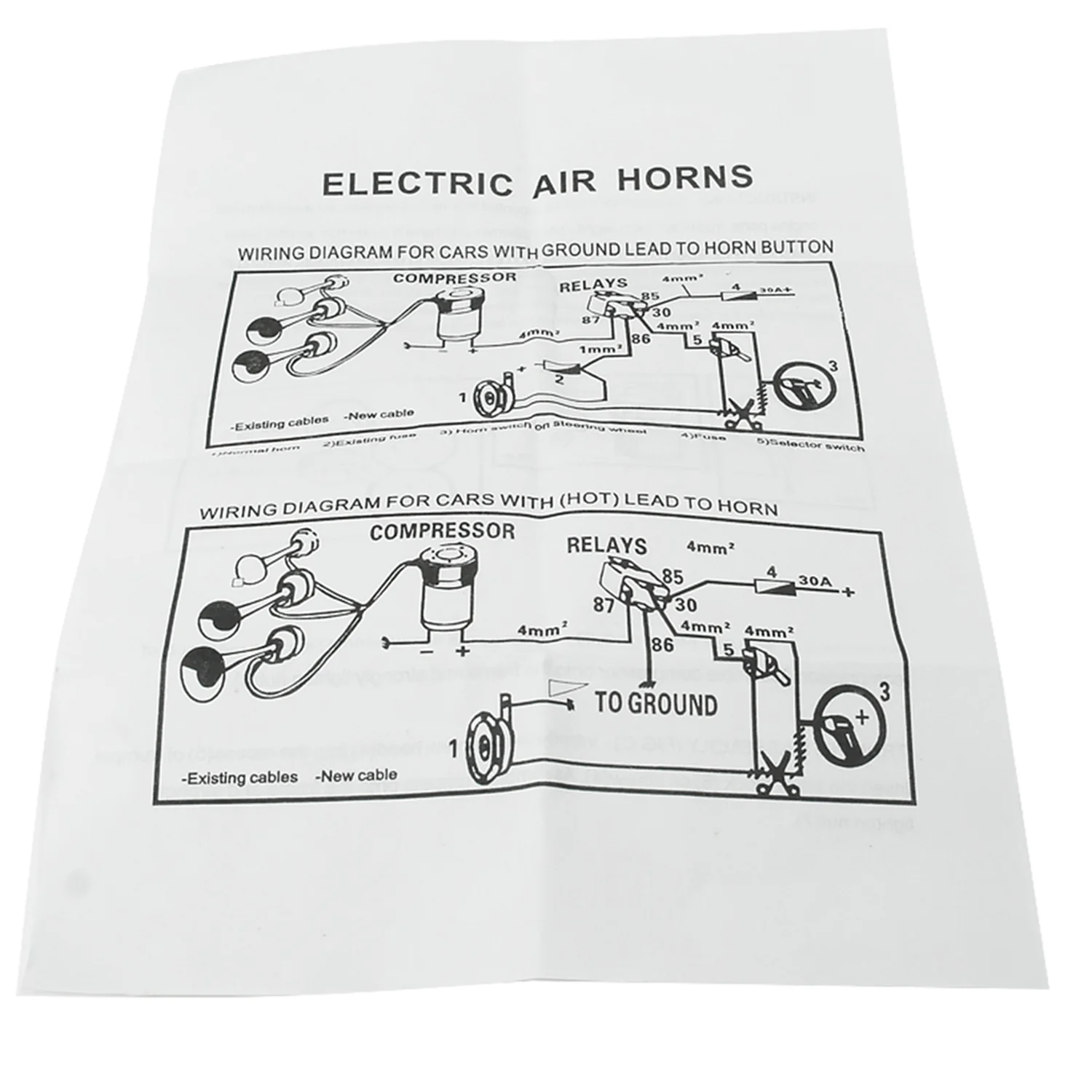 Red Air Horn x2 with Compressor - Image 8
