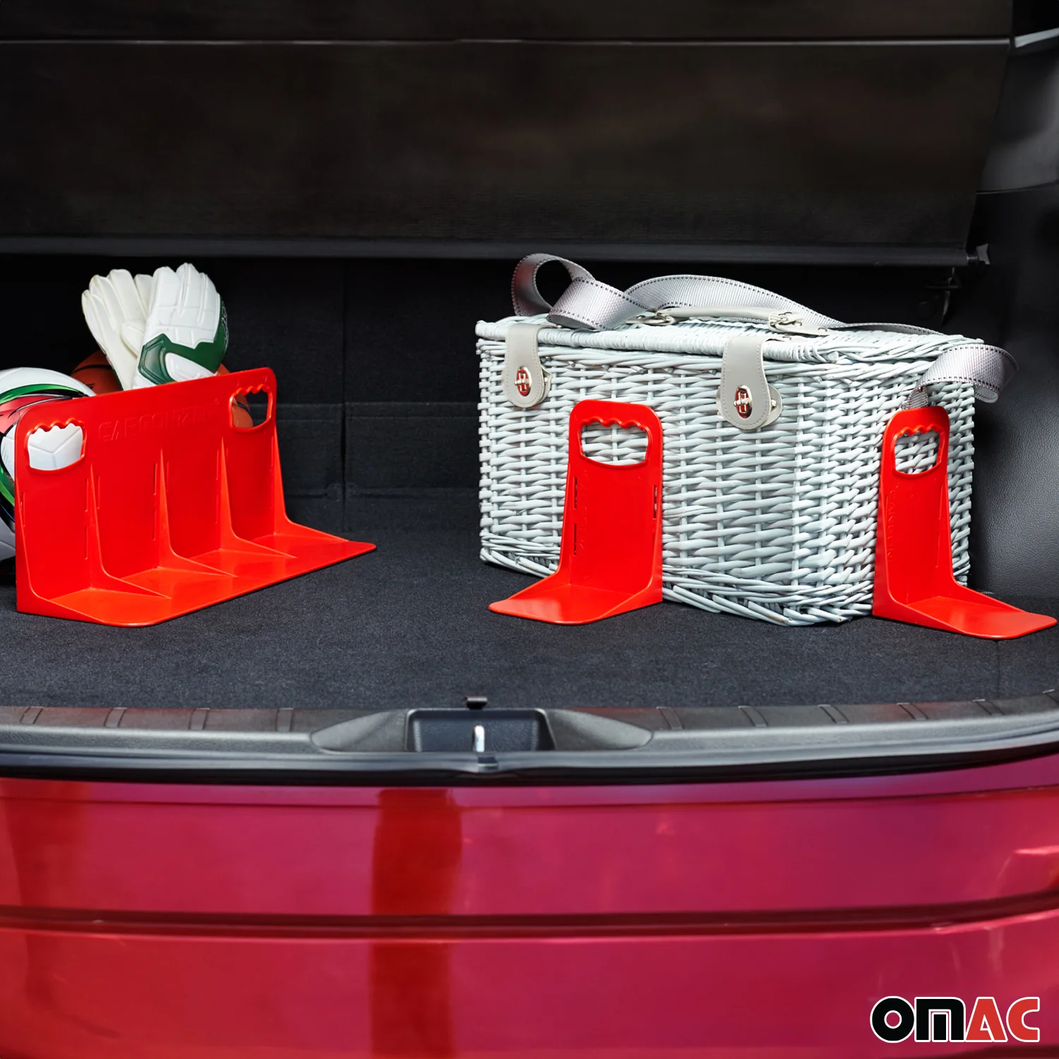 Red Trunk Organizer Stopper Stand 3 Pcs. - Image 7