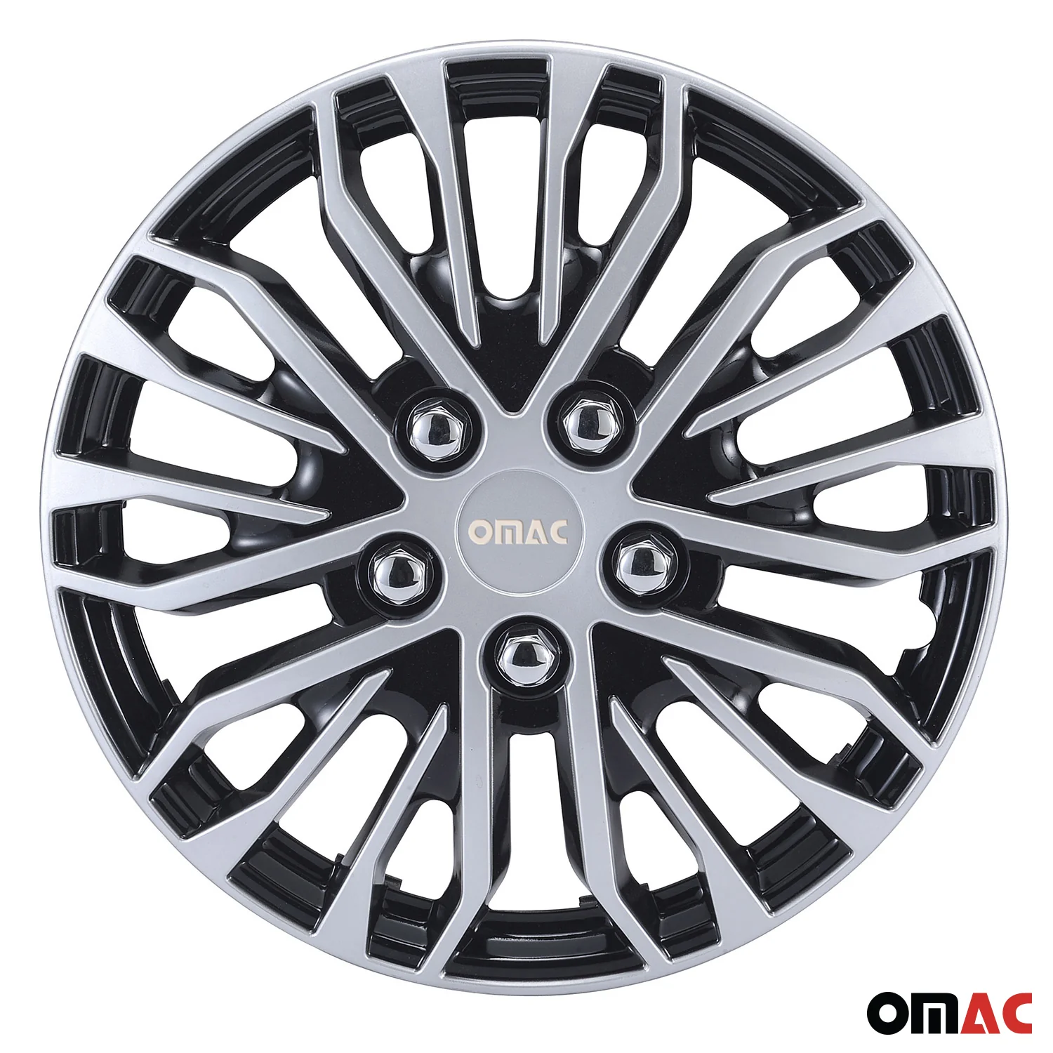 Rimini Hub Caps Wheel Cover 14" Grey & Black Full Set 4 pcs. - Image 6