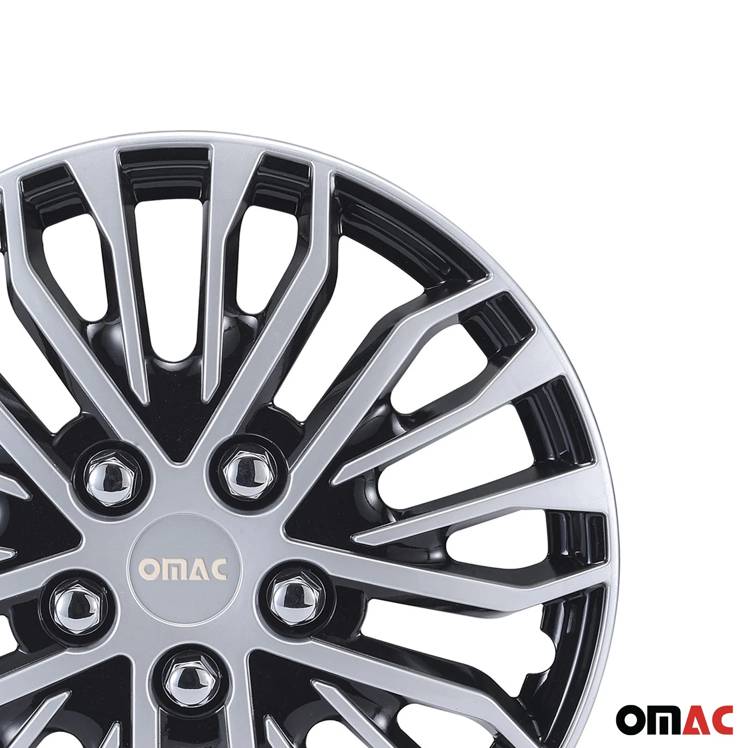 Rimini Hub Caps Wheel Cover 14" Grey & Black Full Set 4 pcs. - Image 8